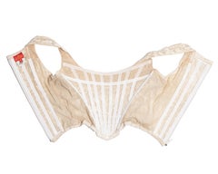 Vivienne Westwood cream cotton mesh corset, fw 1992
