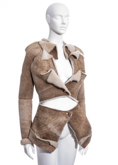 Vivienne Westwood cream sheepskin jacket, fw 1999