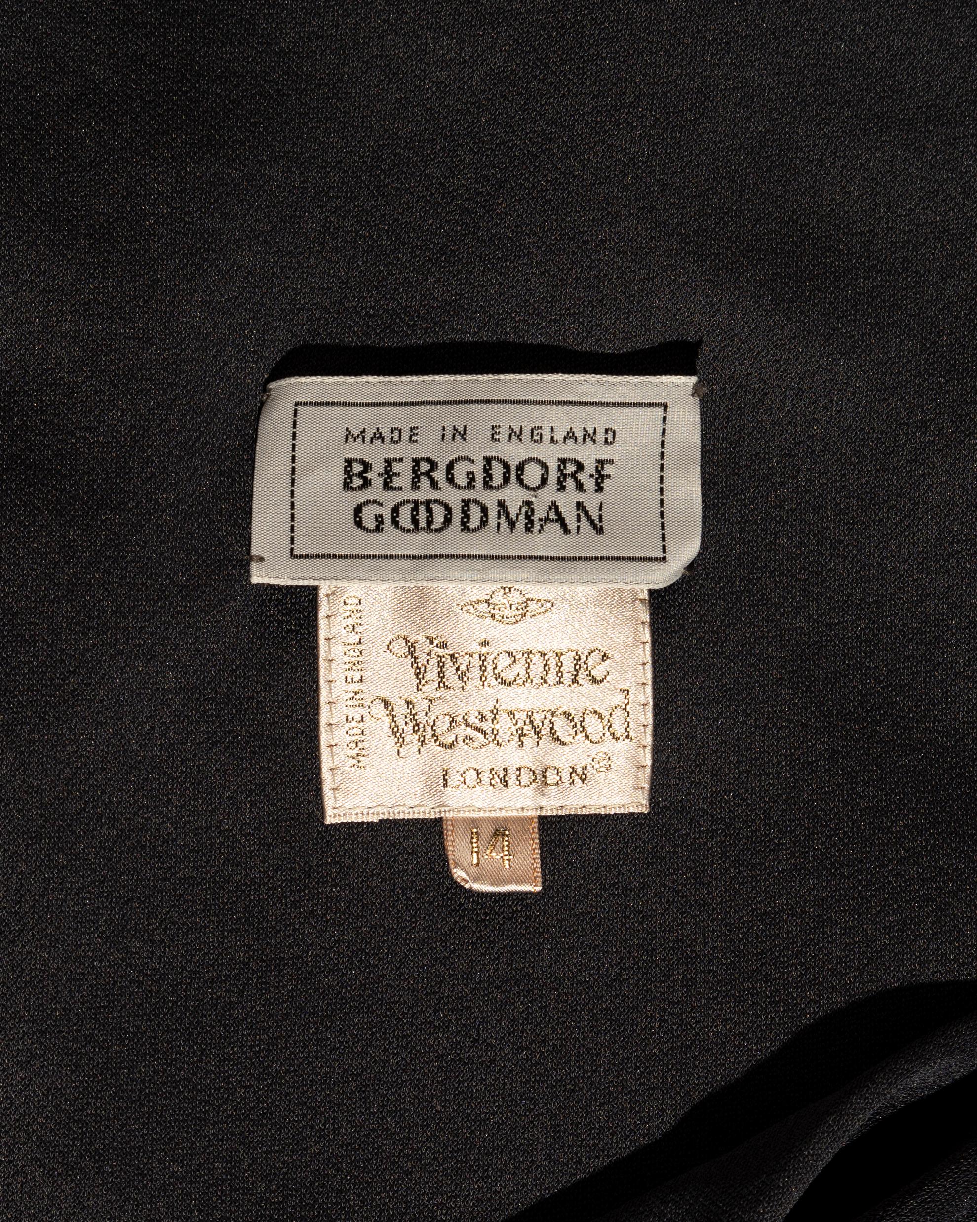 Vivienne Westwood draped rayon jersey mid-length dress, ss 1997 1