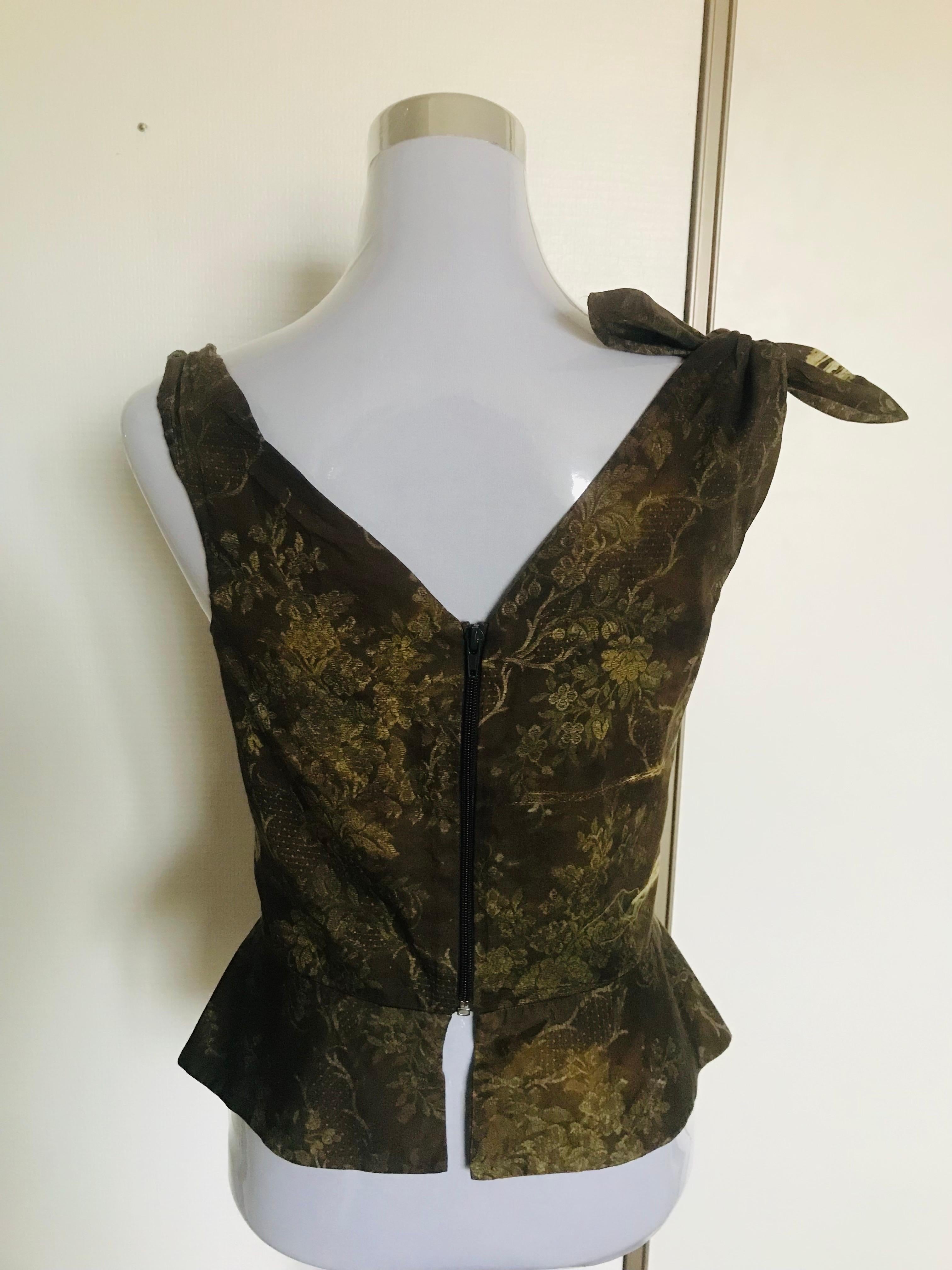 VIVIENNE WESTWOOD Bustier a corsetto emblematico del marchio. In condizioni ottime in vendita a CACHAN, FR