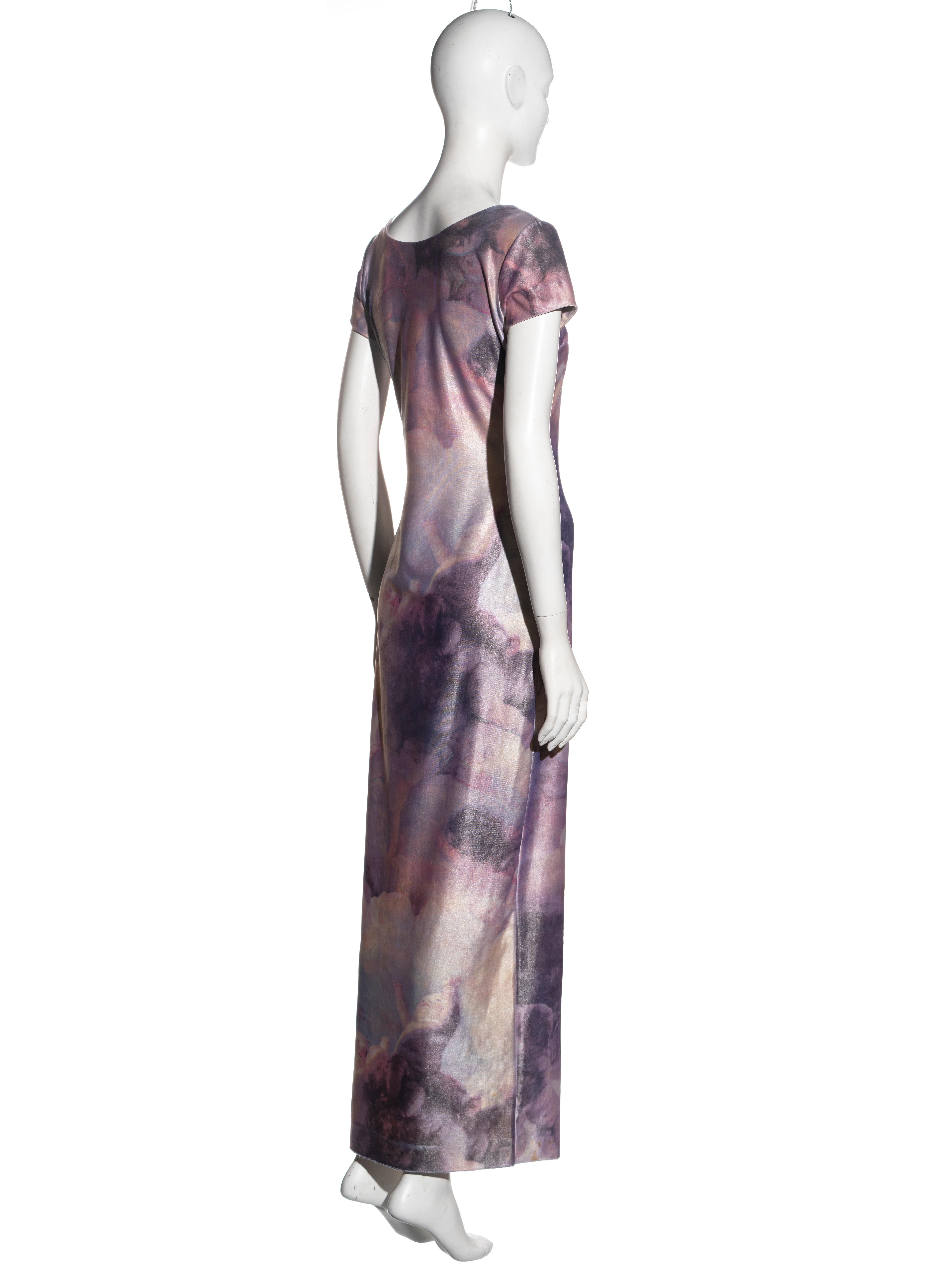 Maxi abito da sera di Vivienne Westwood con stampa di cupido, fw 1991 in vendita 5