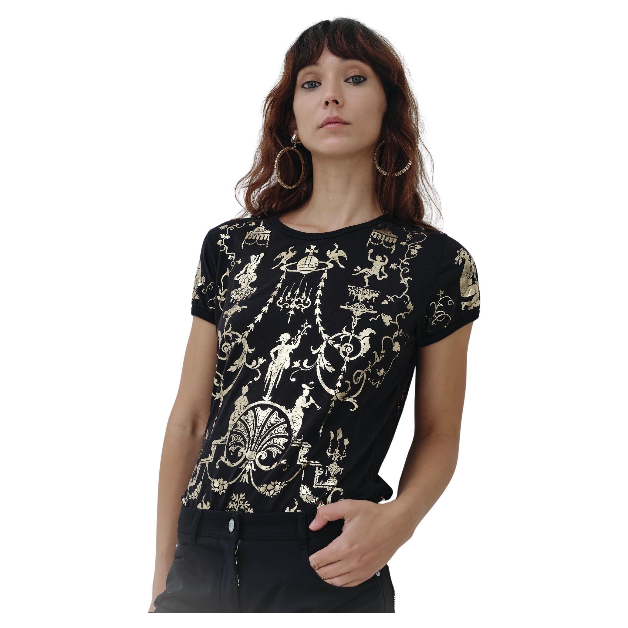 Vivienne Westwood T-shirt Portrait Boulle Gold Label, A/H 1990 en vente