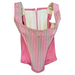 Vivienne Westwood F/W 1991 'Dressing Up' Pink Striped Corset Bustier