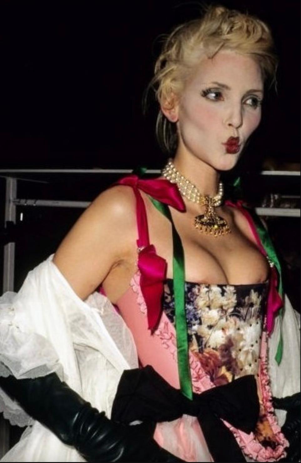 Vivienne Westwood F/W 1995 Vive La Cocotte Multicolor Orb Pearl Chocker Necklace 12