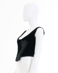 Vivienne Westwood F/W 1996 Couture Black velvet and satin bow corset
