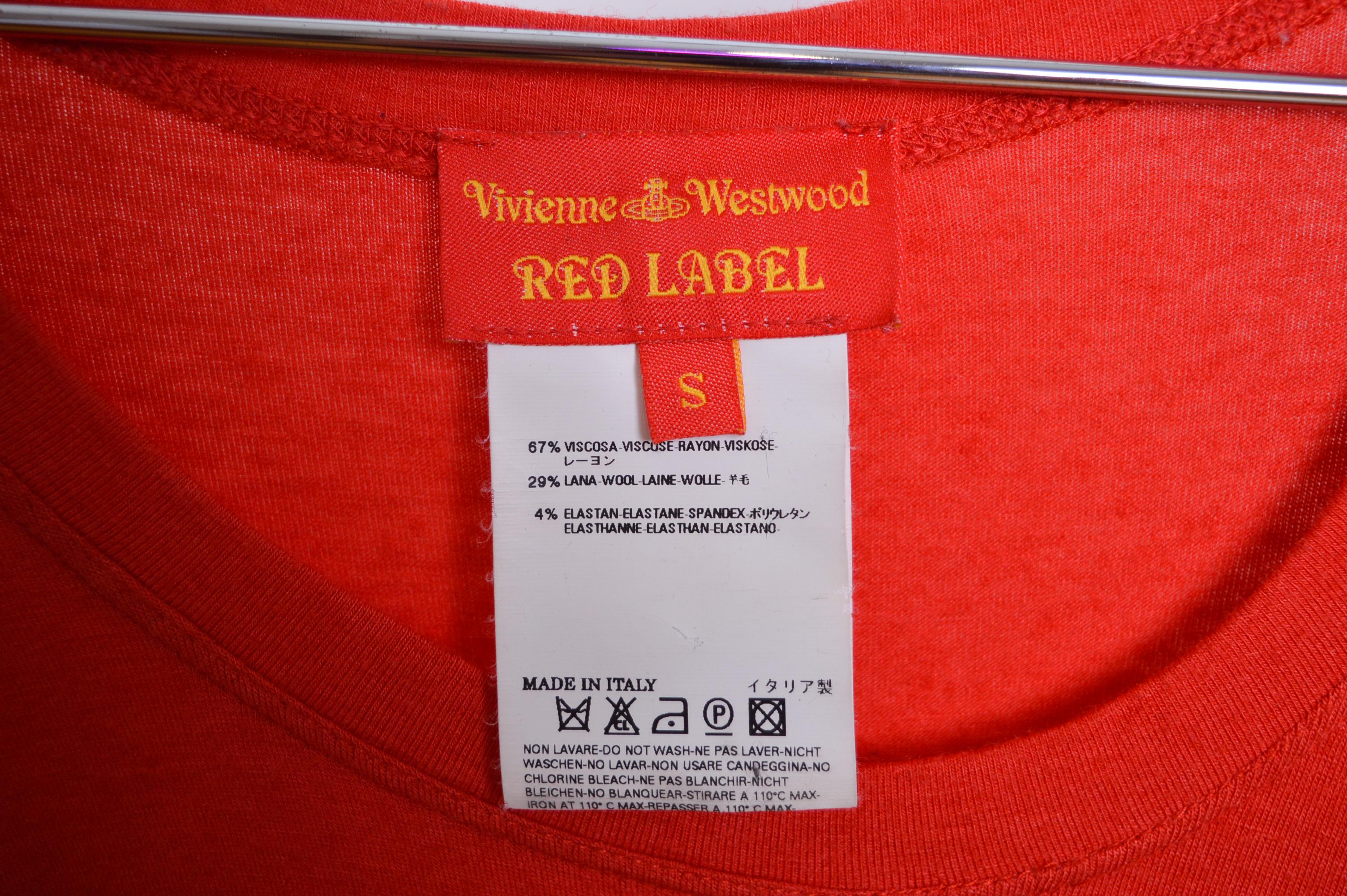 Vivienne Westwood F/W 2008 Red long sleeve Avant Guard Full length Maxi Dress In Good Condition For Sale In Sheffield, GB