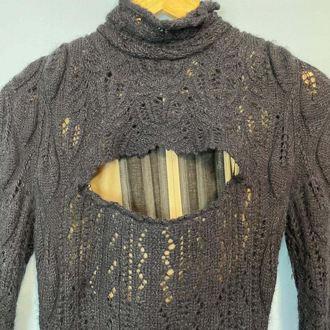 Vivienne Westwood Fall 1993 Corseted Knit Crochet Mini Dress 1