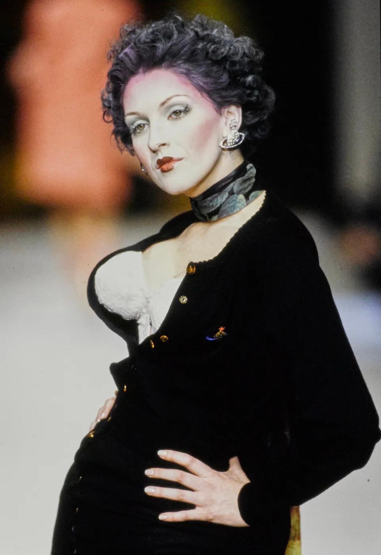 Women's Vivienne Westwood Fall 1995 “Vive La Cocotte” Padded Breasts Lace Corset