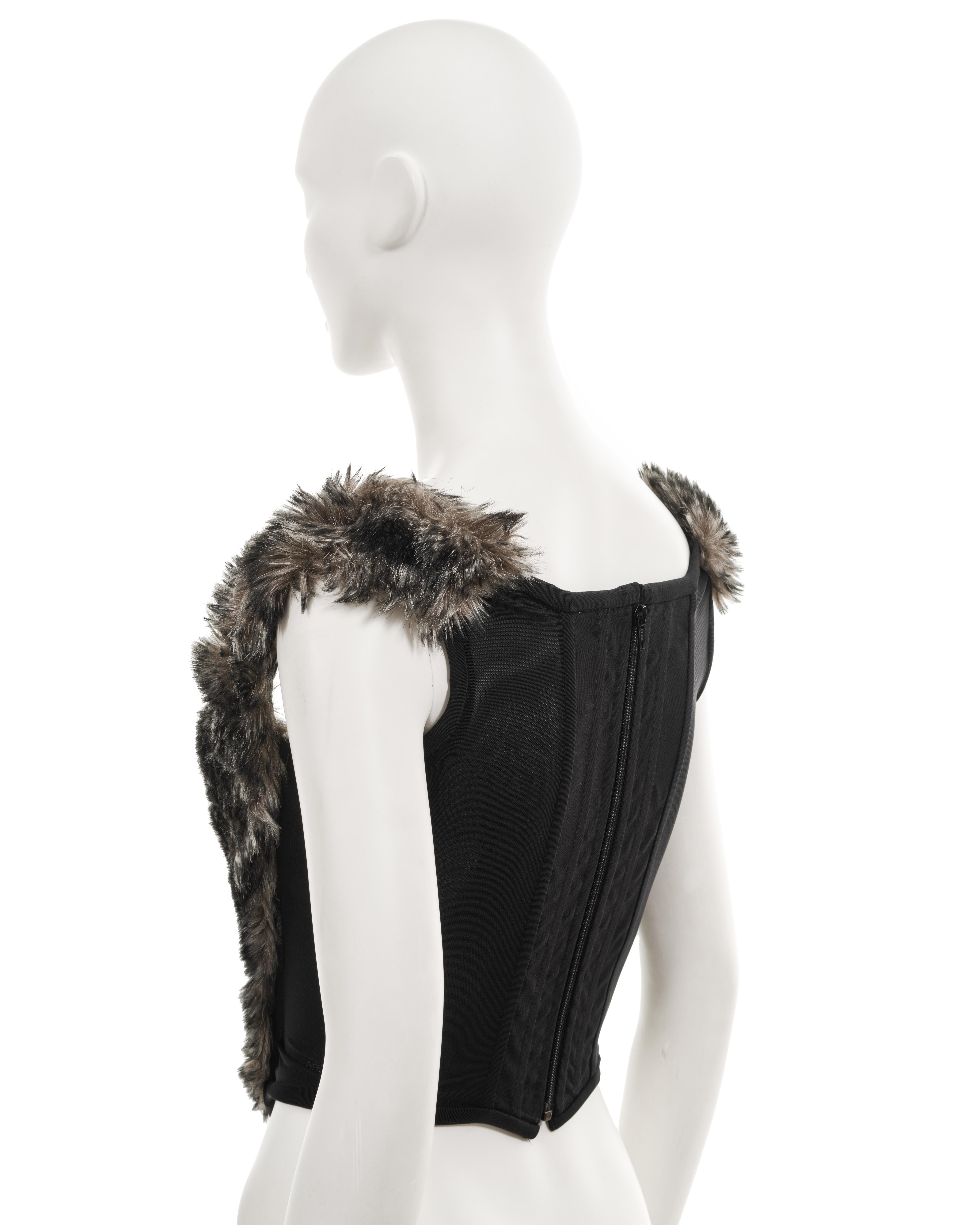Vivienne Westwood faux fur corset, fw 1993 For Sale 6