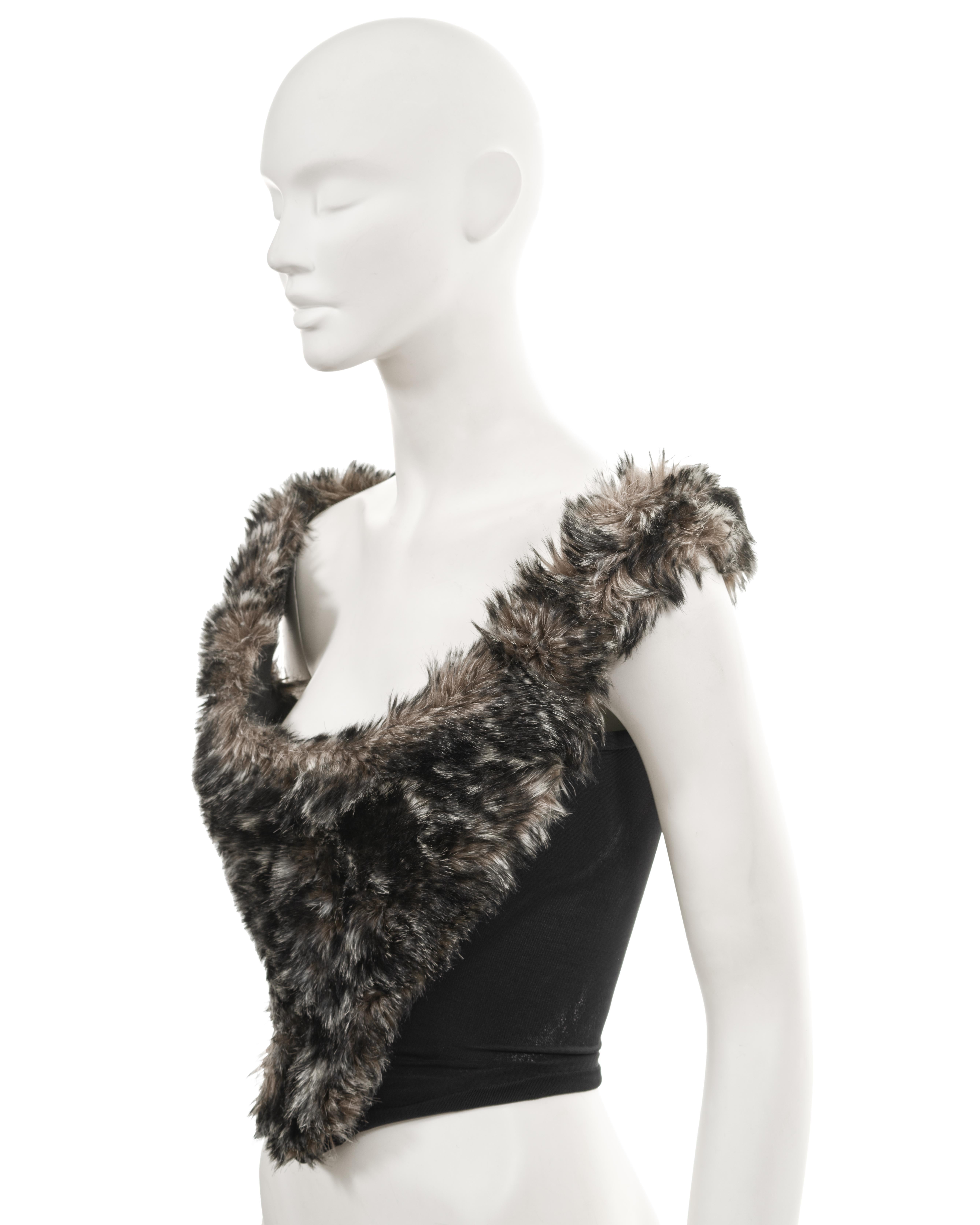 Vivienne Westwood faux fur corset, fw 1993 For Sale 7