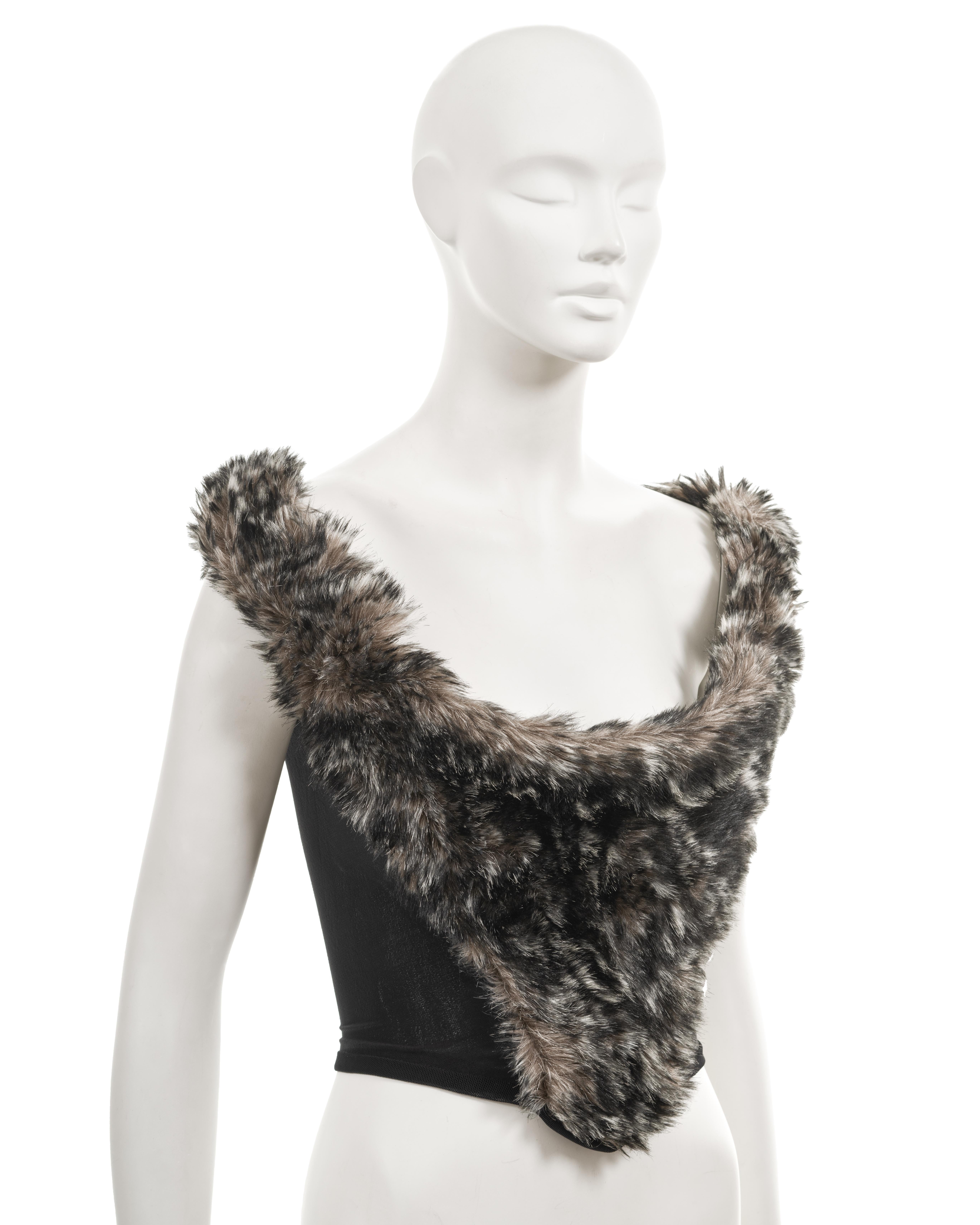 Vivienne Westwood faux fur corset, fw 1993 For Sale 2