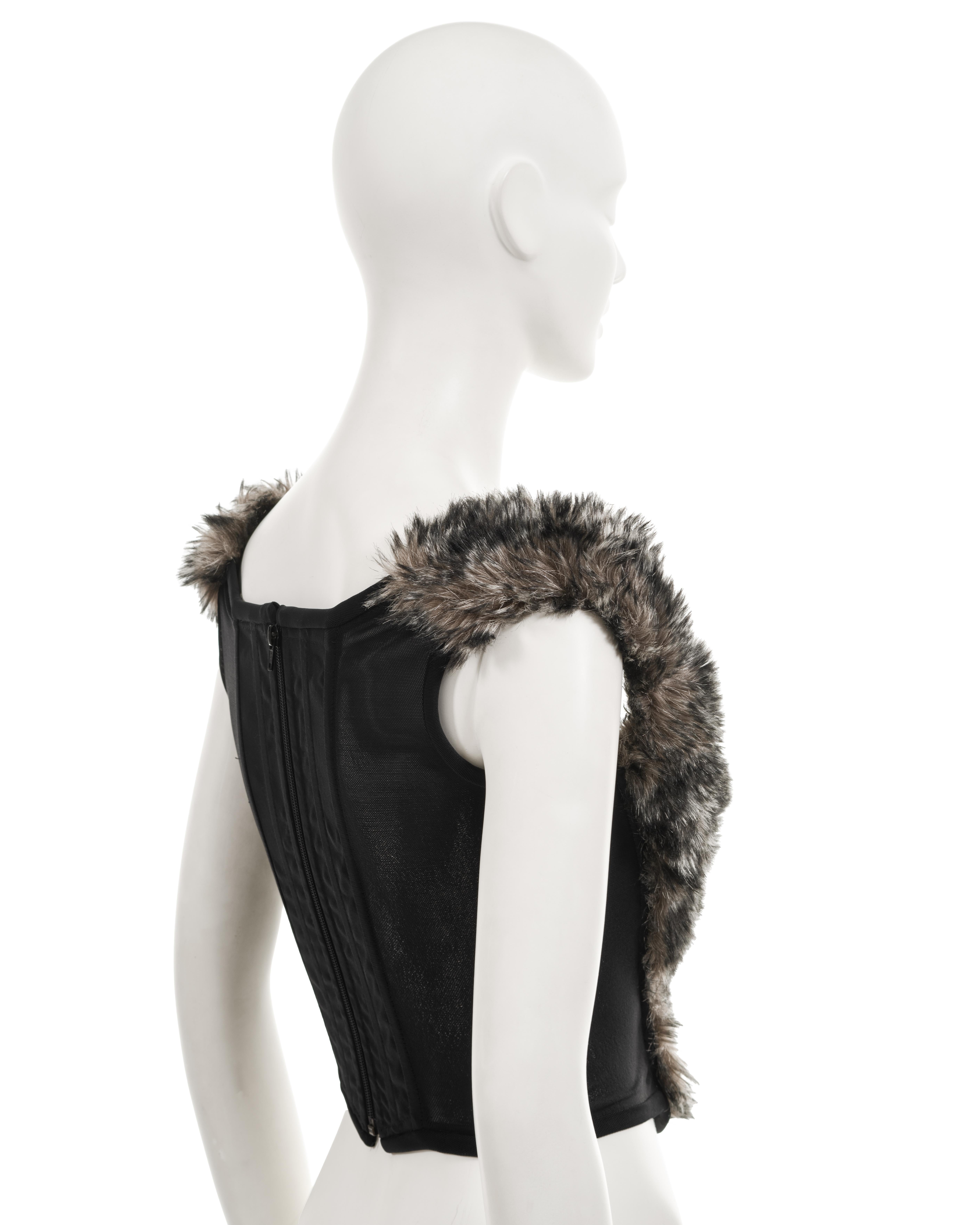 Vivienne Westwood faux fur corset, fw 1993 For Sale 4
