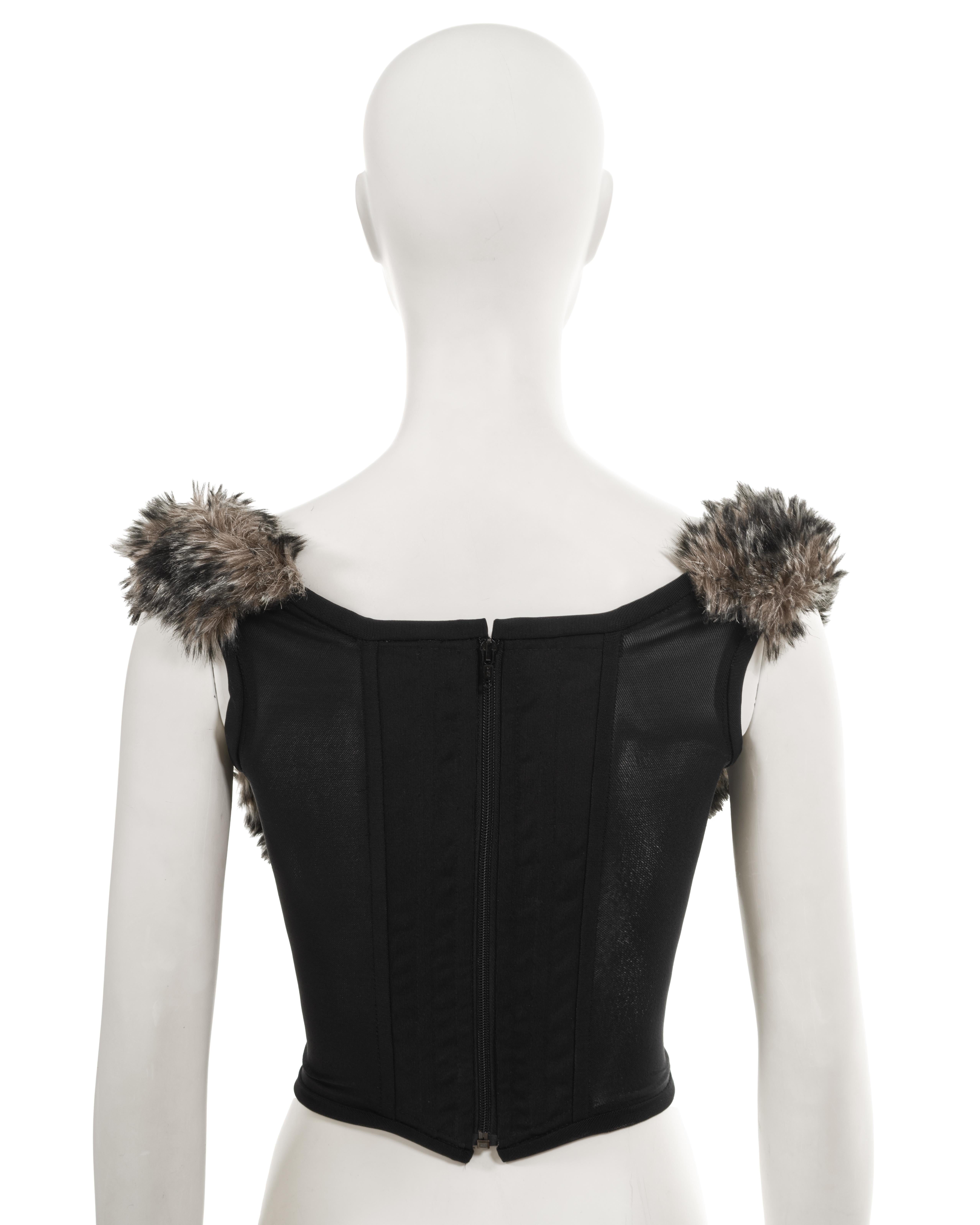 Vivienne Westwood faux fur corset, fw 1993 For Sale 5