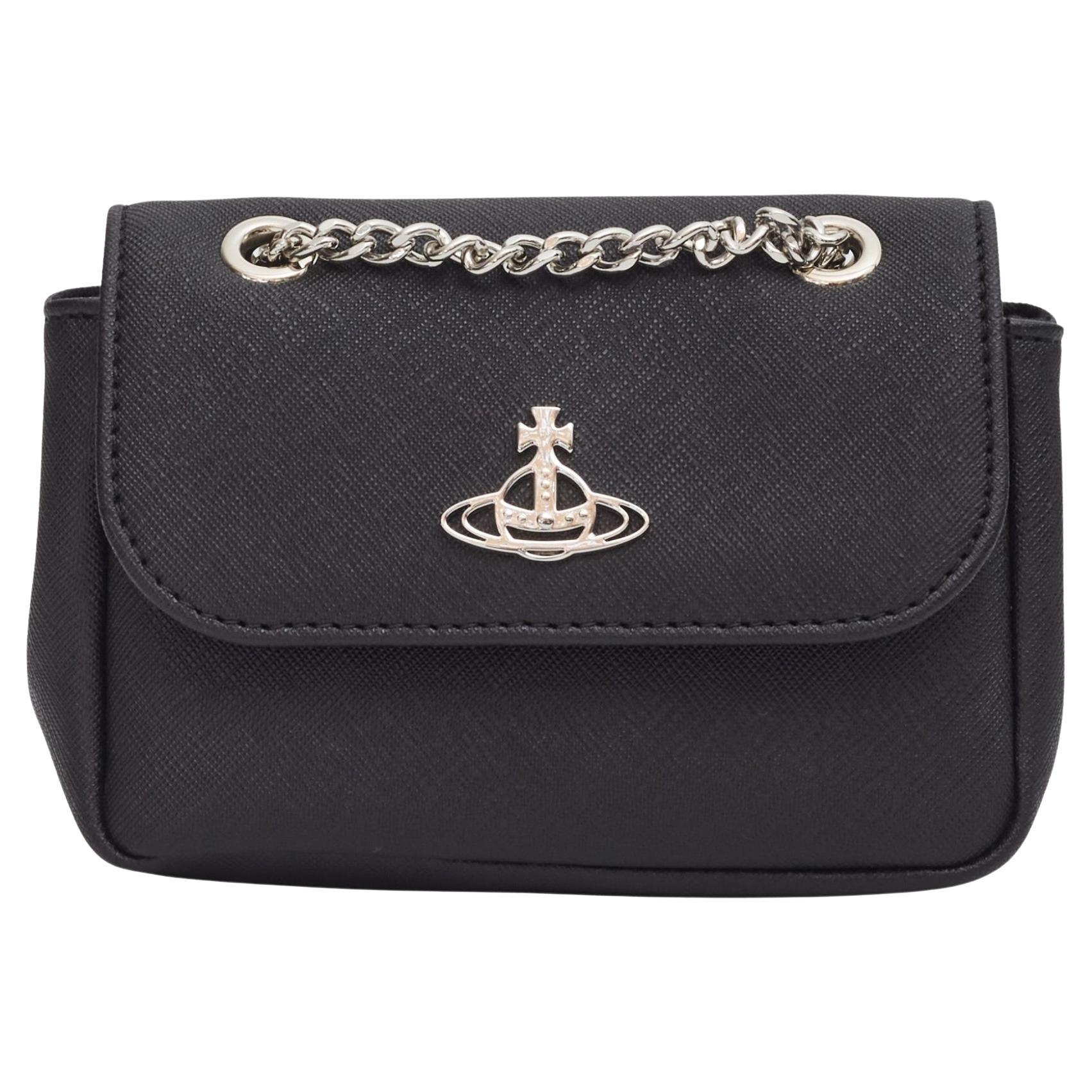 Vivienne Westwood Flap Bag With Chain Derby Purse Small For Sale