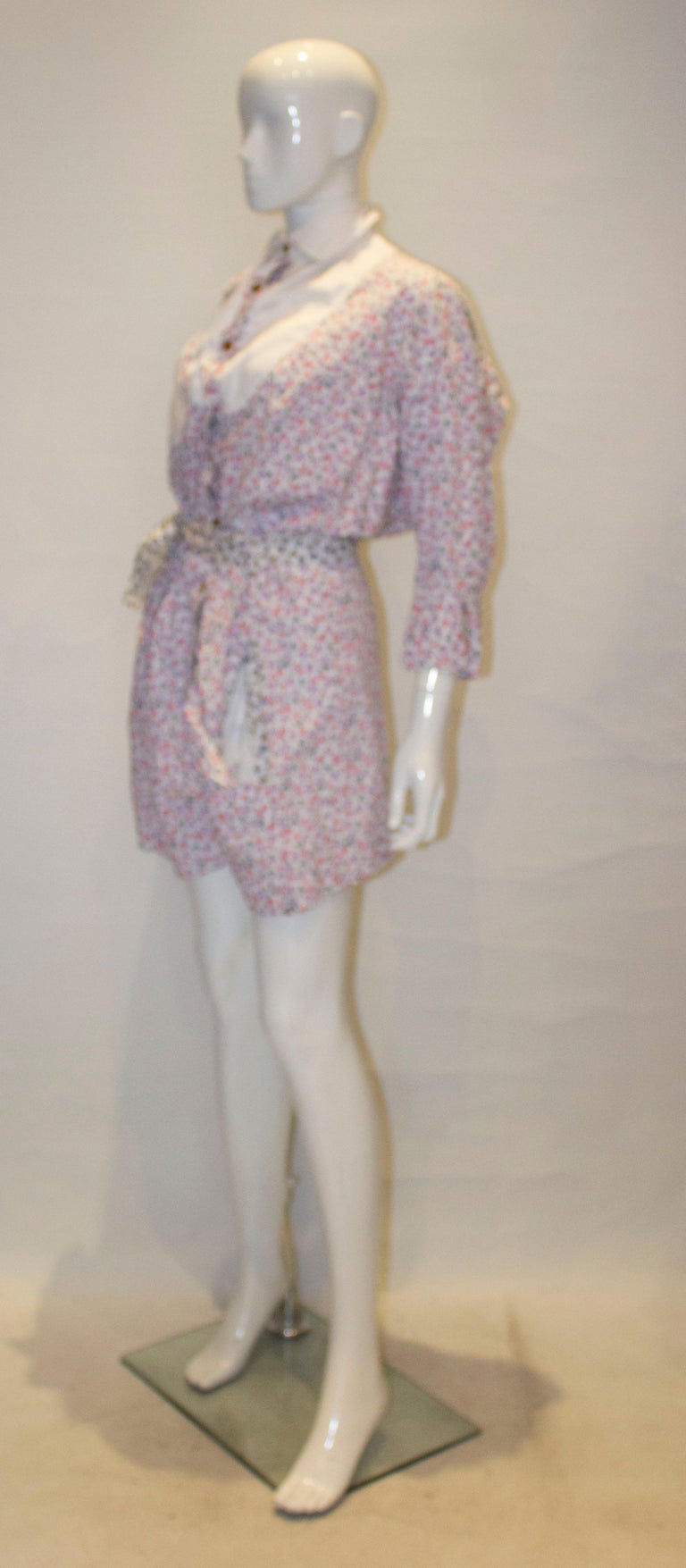 Vivienne Westwood Floral Cotton Playsuit For Sale at 1stDibs | vivienne
