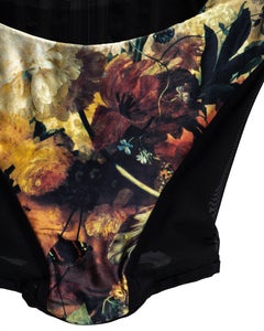 Vivienne Westwood floral silk and power mesh corset, fw 1995
