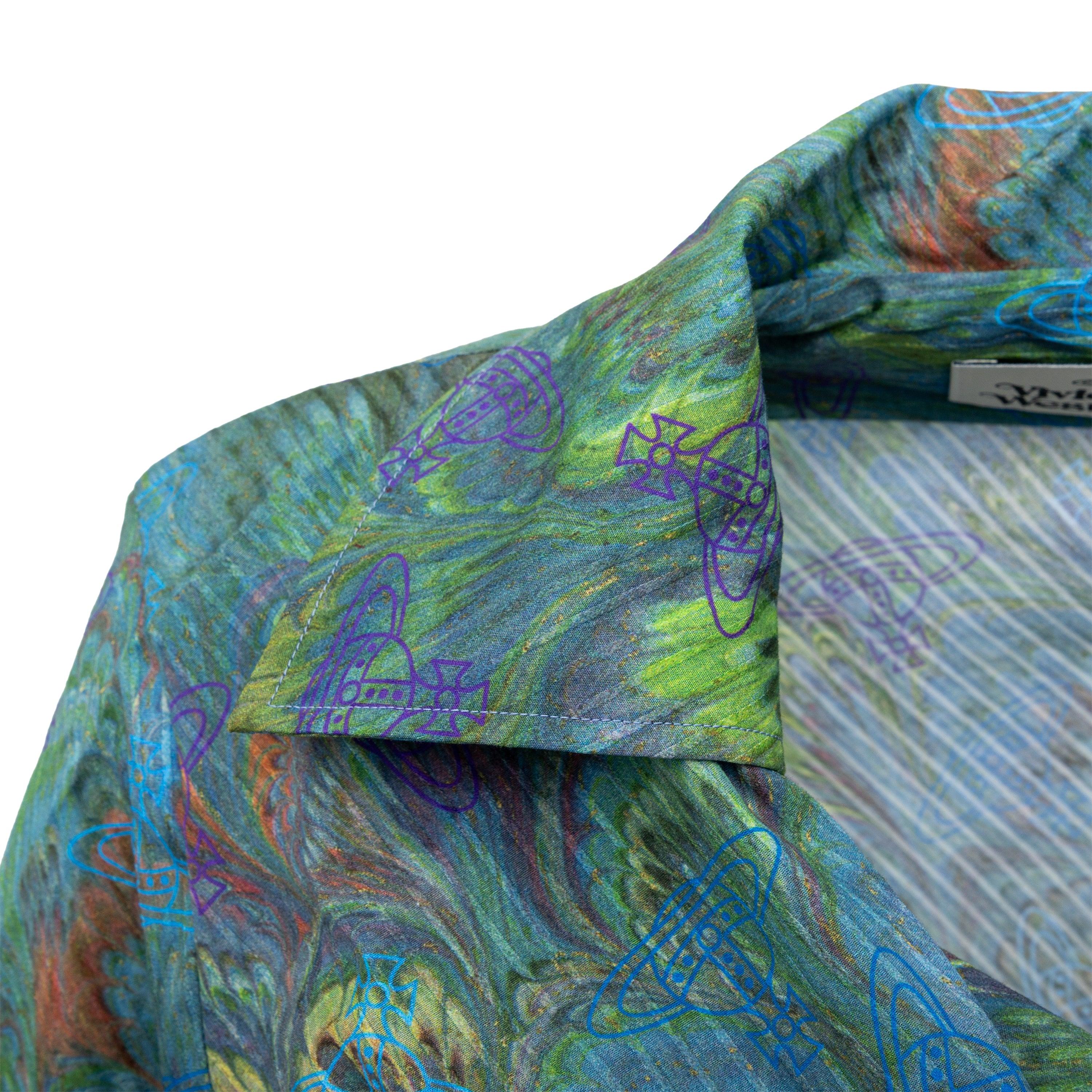 Vivienne Westwood Florentine Print Drunken Shirt - '10s In Excellent Condition For Sale In Milano, IT