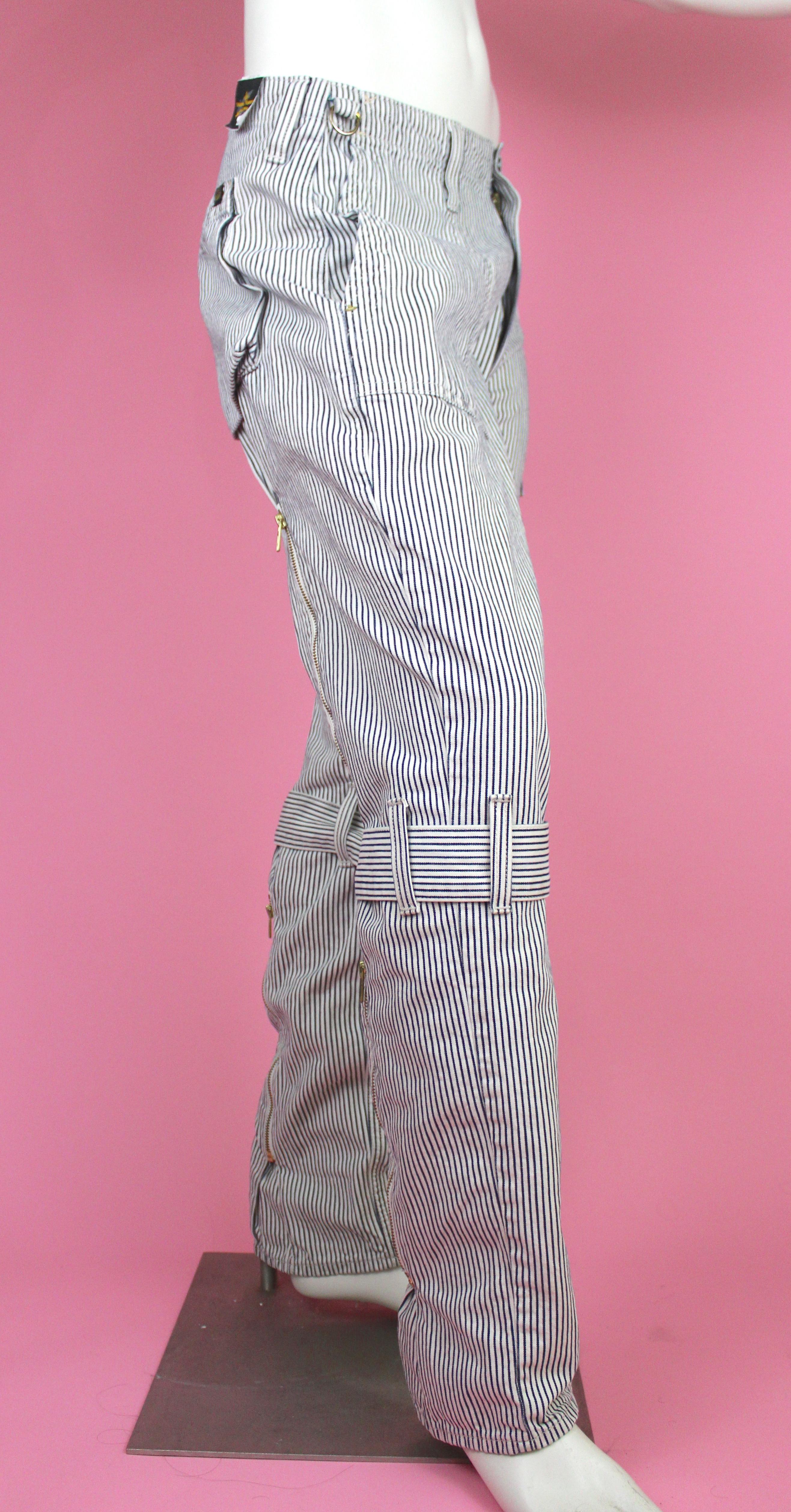 Vivienne Westwood for Lee Bondage Pinstripe Suit  In Excellent Condition In Los Angeles, CA