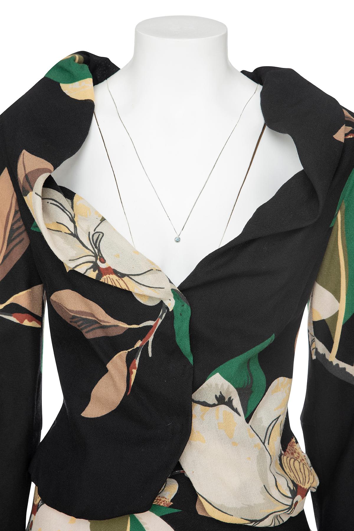 VIVIENNE WESTWOOD FW 00 Rare floral suit in vendita 1