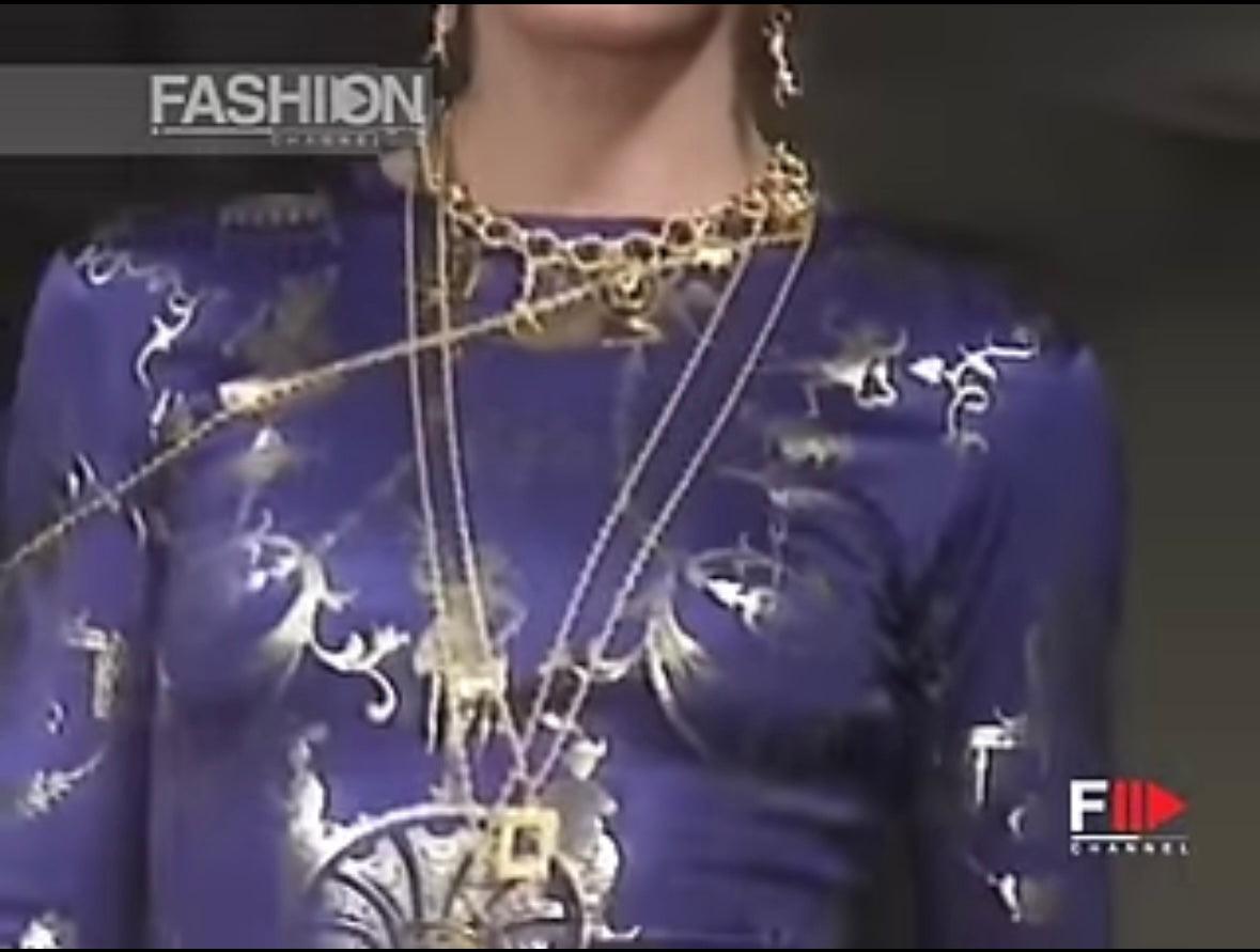 Vivienne Westwood H/W 1991 Kleiderkorsett aus Satin mit Metallic-Boulle-Druck England im Angebot 3