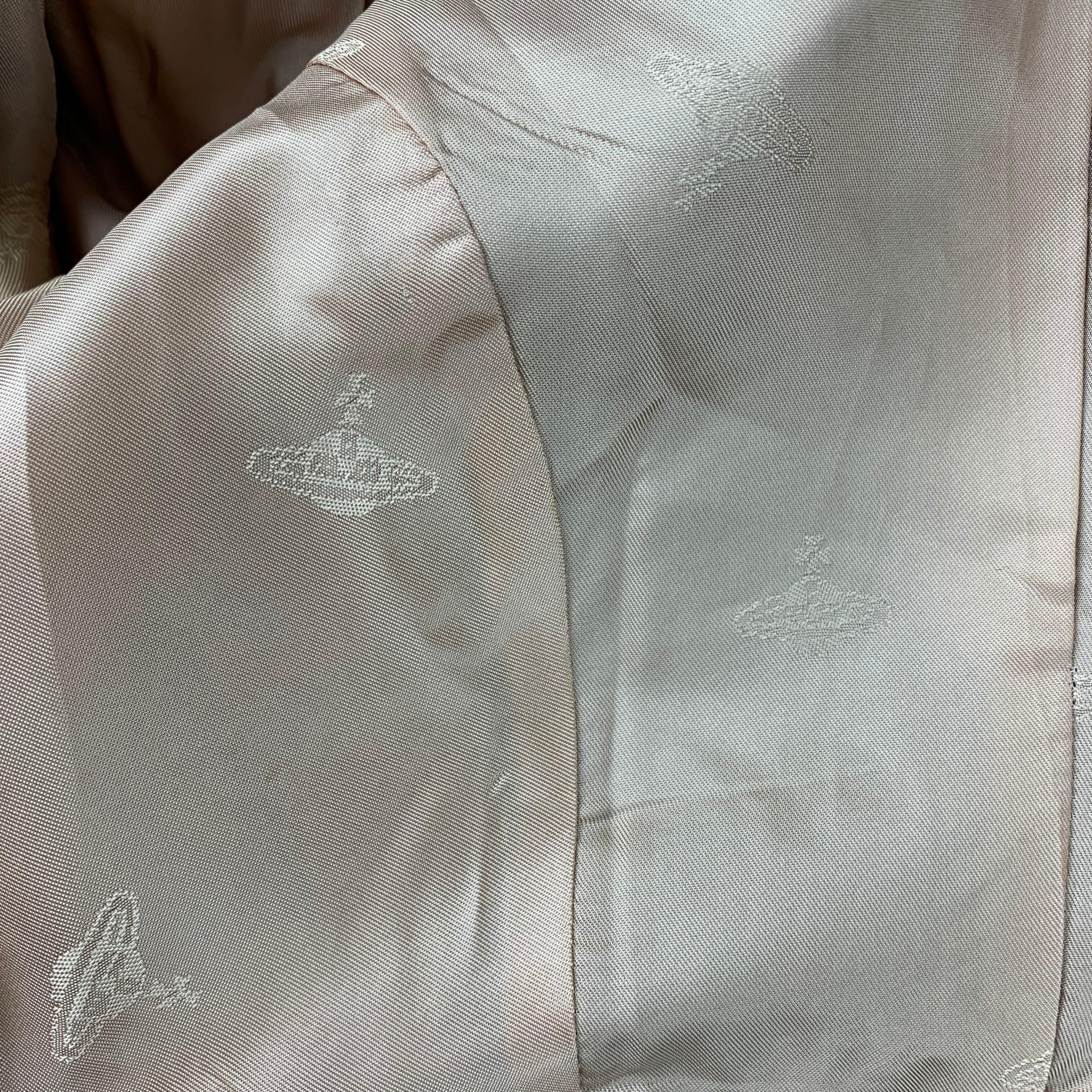 VIVIENNE WESTWOOD FW 1994 Talla 4 Traje de falda a cuadros tartán de lana azul rojo 2