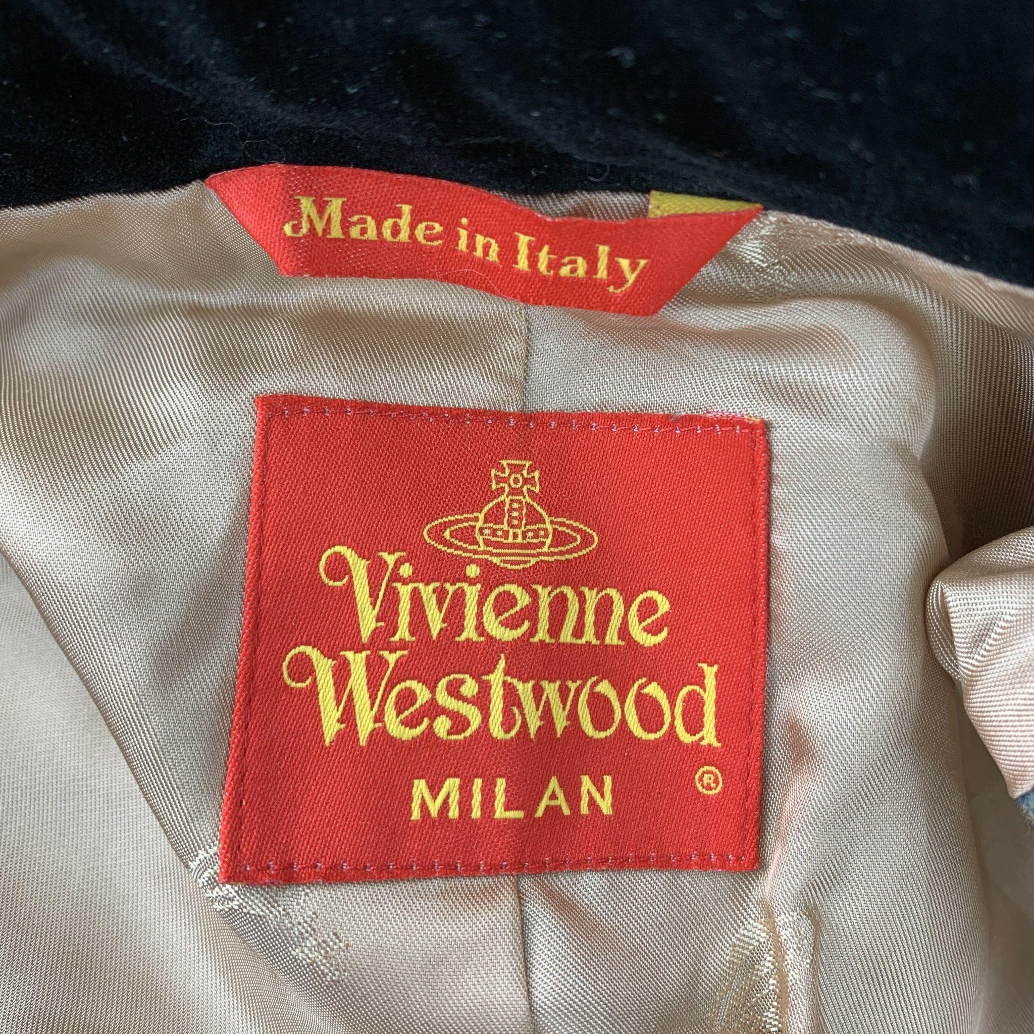 VIVIENNE WESTWOOD FW 1994 Talla 4 Traje de falda a cuadros tartán de lana azul rojo 4