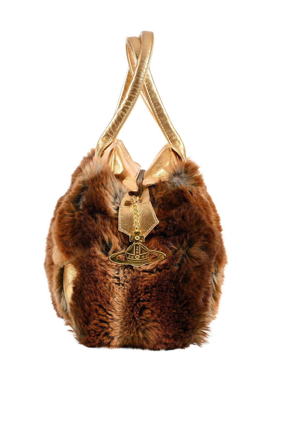 1995 Fall Winter fake fur and leather bag from “Vive La Cocotte