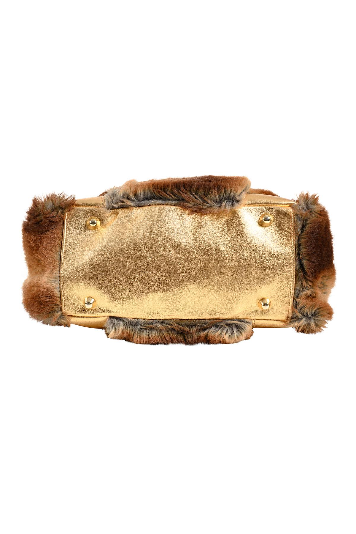 VIVIENNE WESTWOOD FW 95 Fake Fur Bag In Good Condition In Milano, MILANO