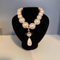 Vivienne Westwood Giant Pearls Orbit Necklace
