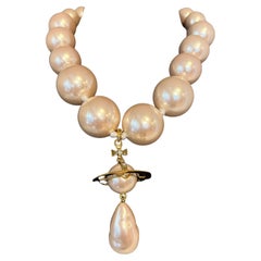 Vivienne Westwood Giant Pearls Orbit Necklace