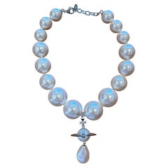Vivienne Westwood Giant Pearls Orbit Necklace