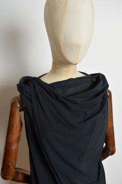 Vivienne Westwood Gold Label Camicetta in garza di cotone nera Avant Guard Top