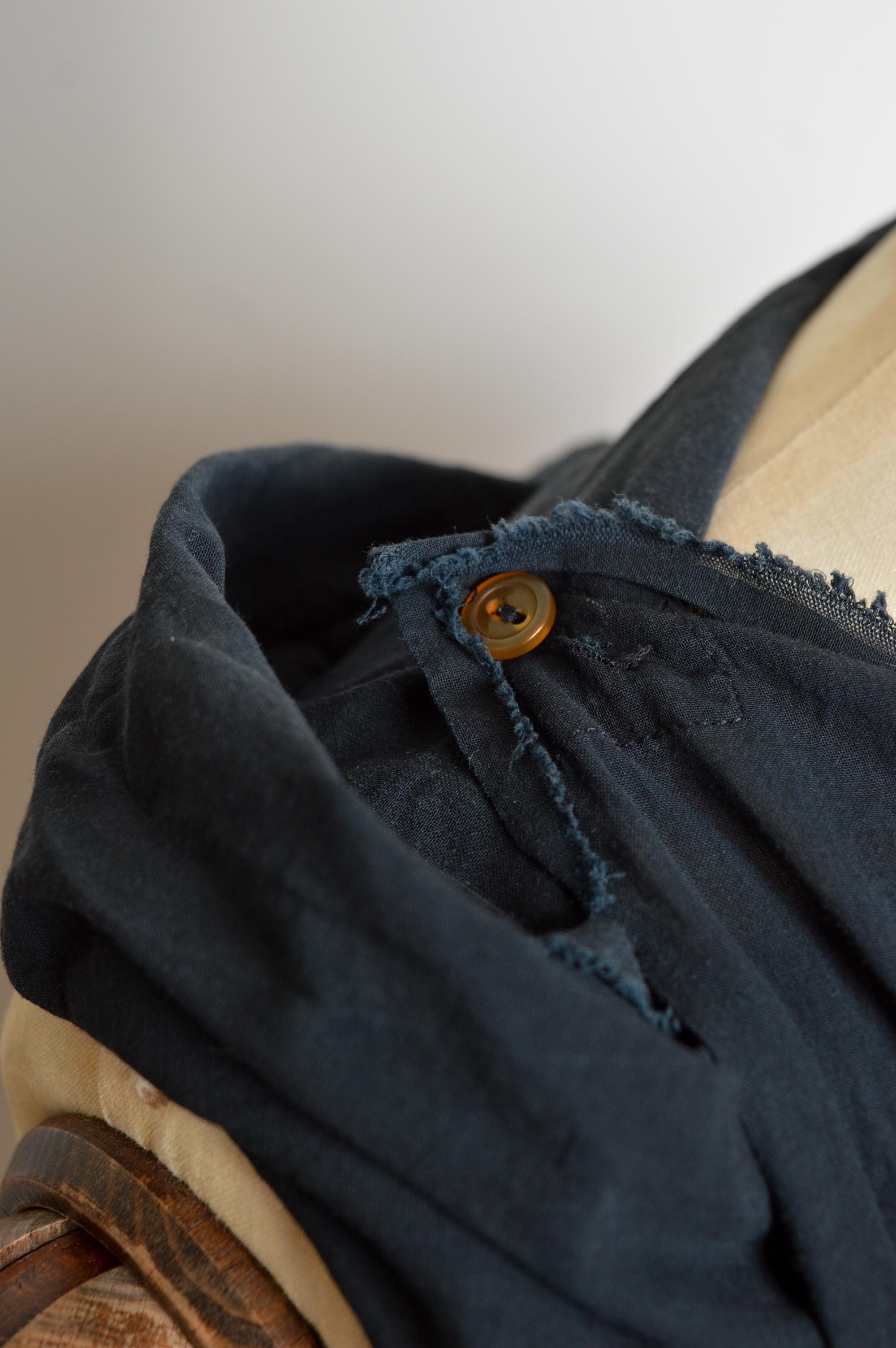 Nero Vivienne Westwood Gold Label Camicetta in garza di cotone nera Avant Guard Top in vendita