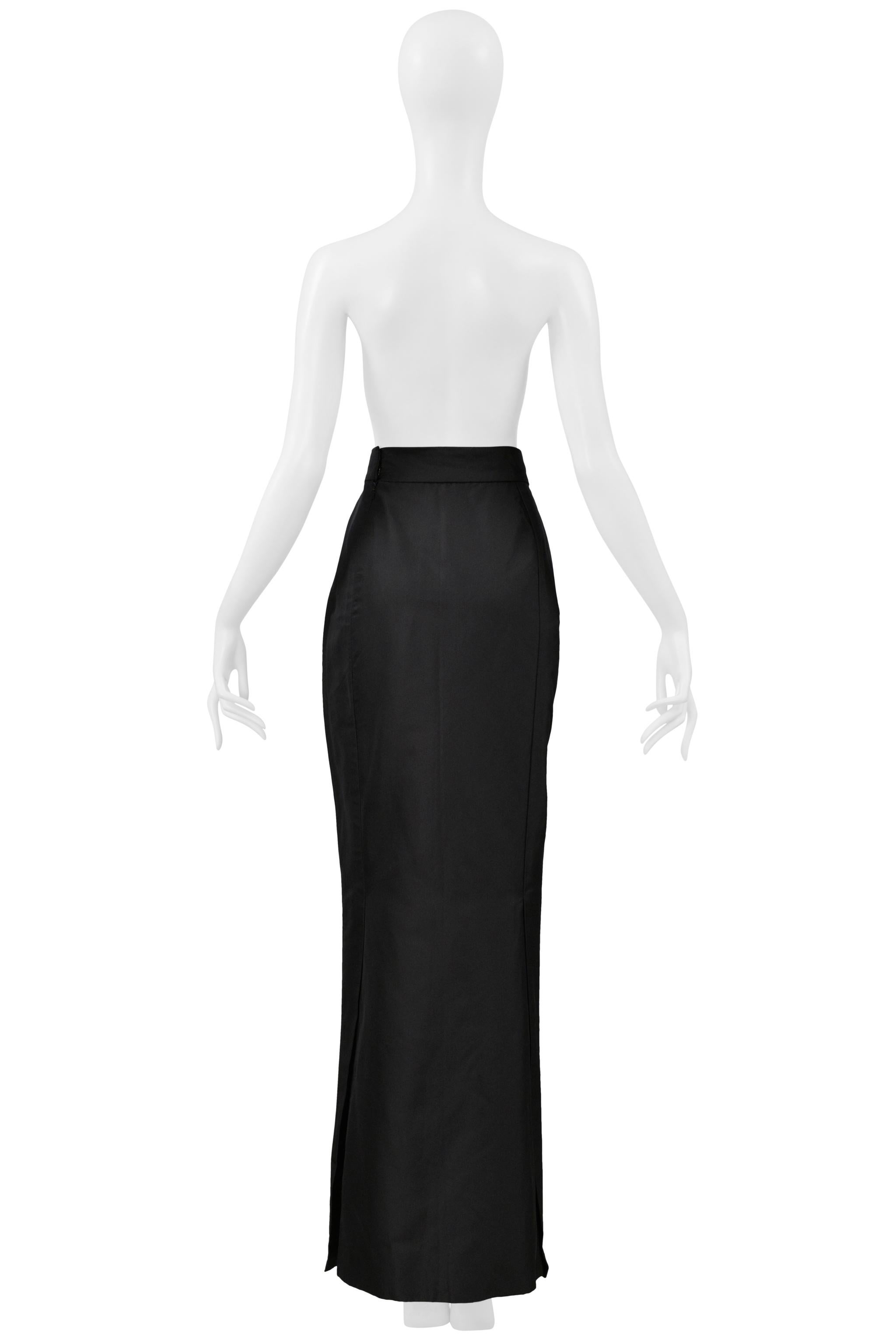 Vivienne Westwood Gold Label Couture Jupe de soirée en soie noire 1997 Excellent état - En vente à Los Angeles, CA