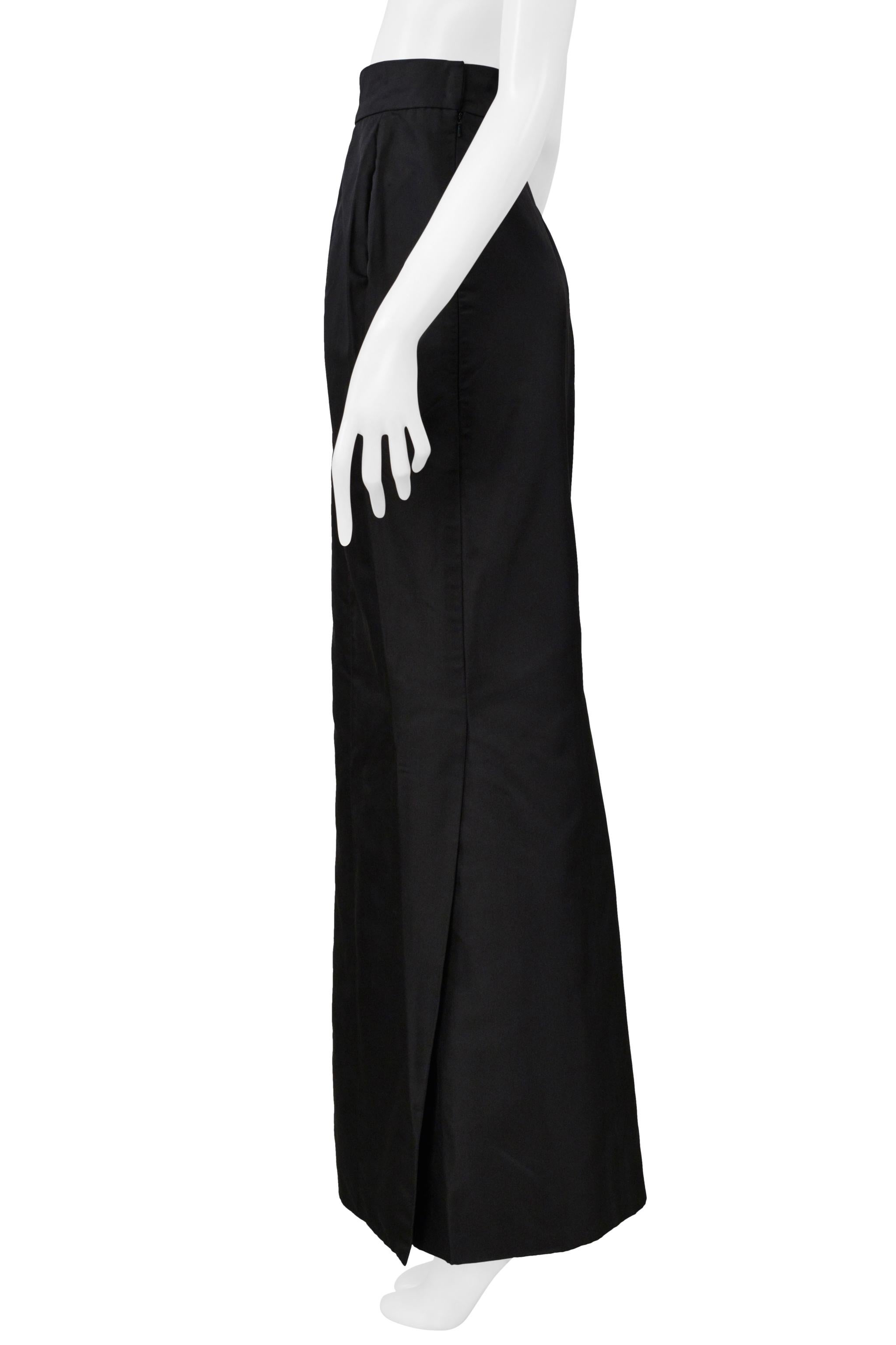 Vivienne Westwood Gold Label Couture Jupe de soirée en soie noire 1997 en vente 2