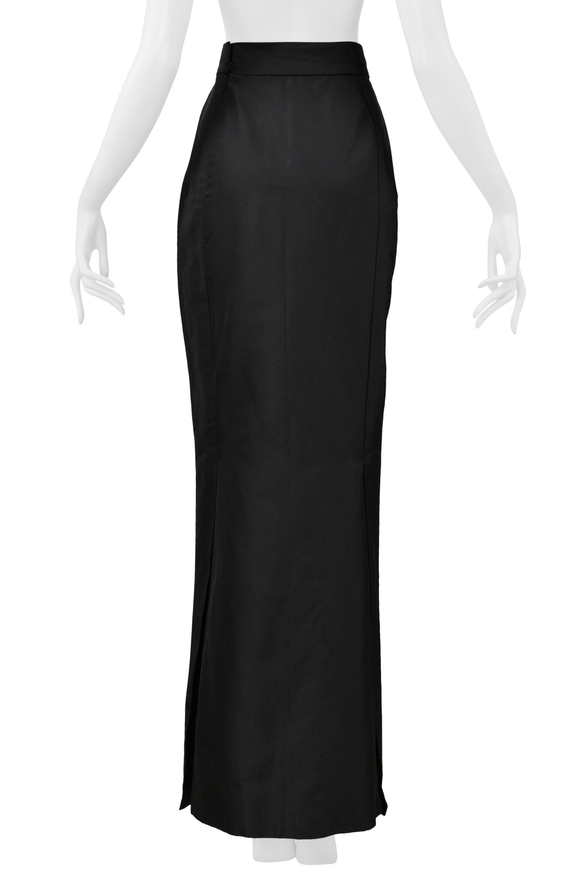 Vivienne Westwood Gold Label Couture Jupe de soirée en soie noire 1997 en vente 3