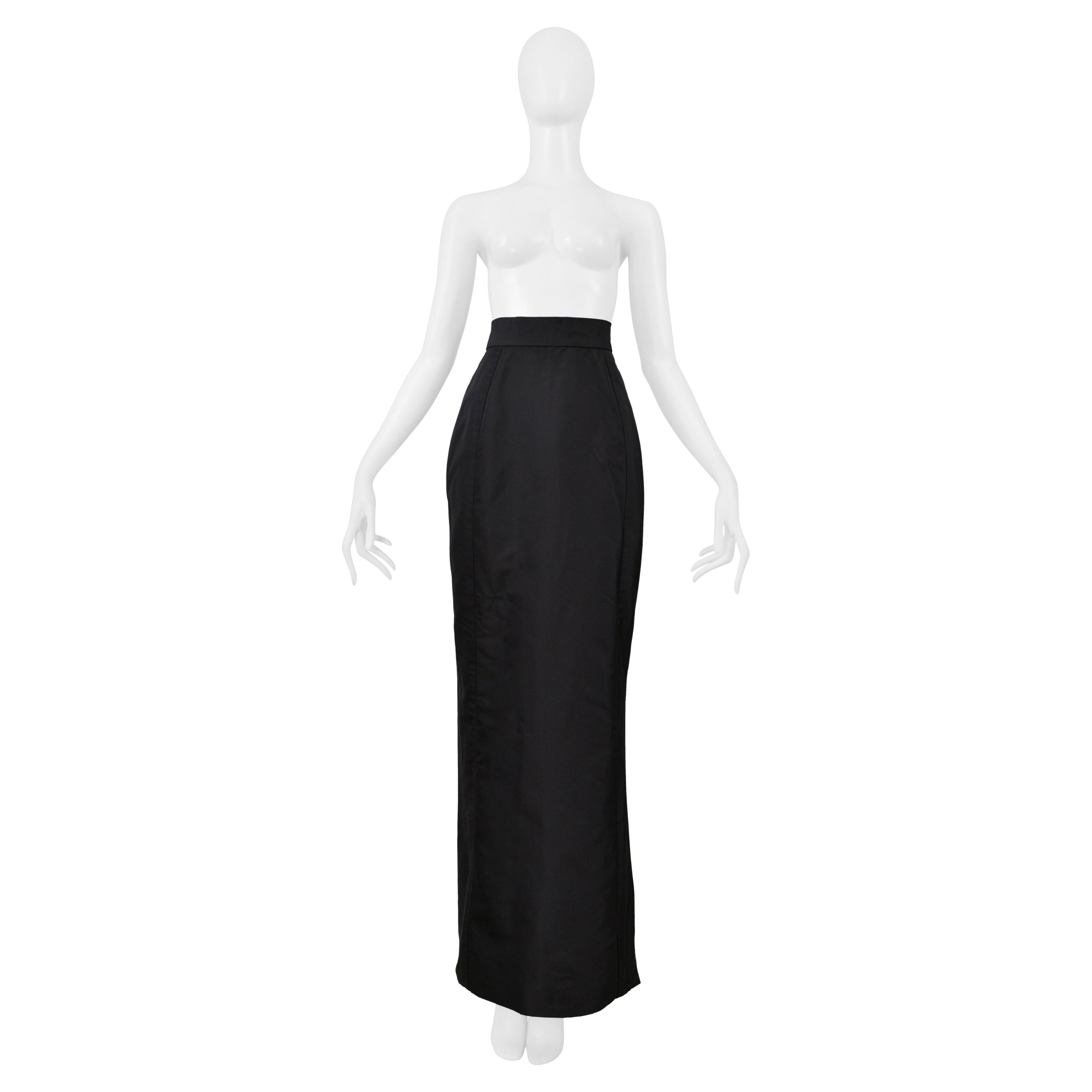 Vivienne Westwood Gold Label Couture Jupe de soirée en soie noire 1997 en vente