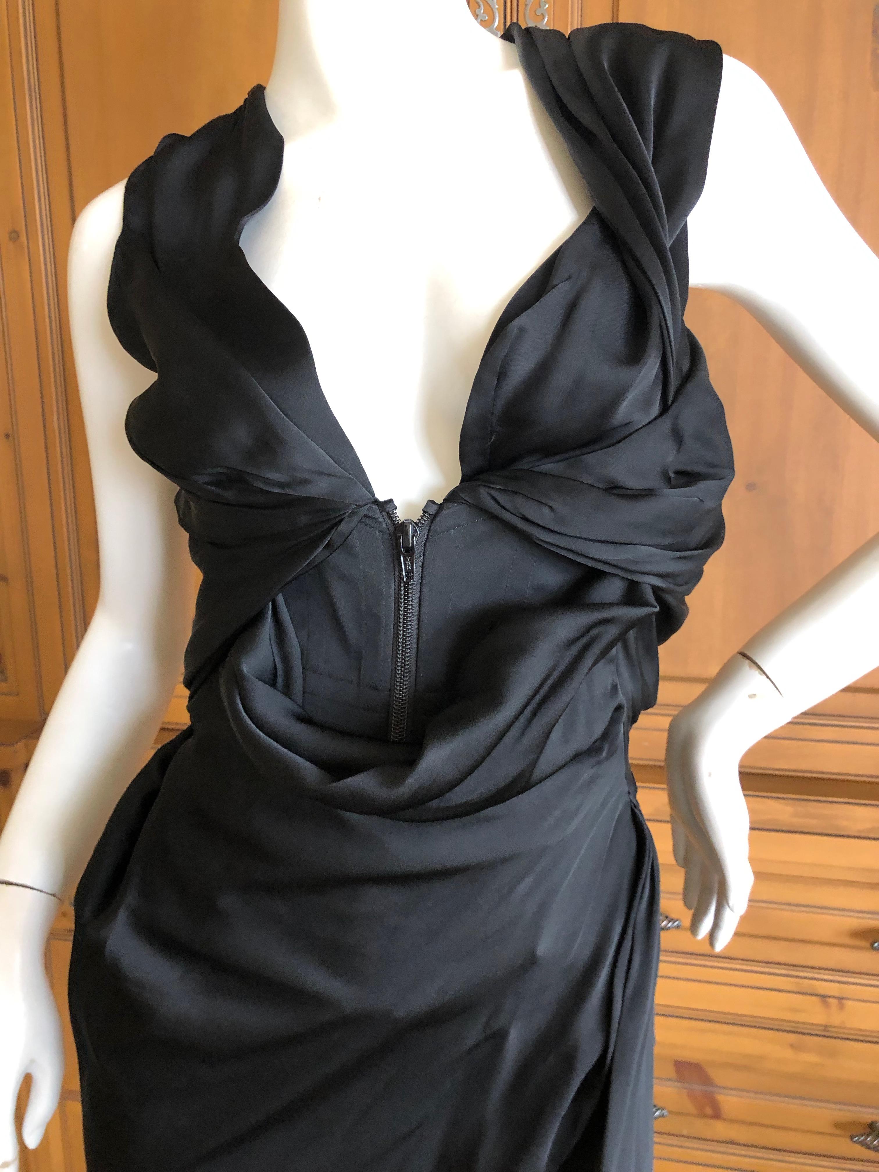 Vivienne Westwood Gold Label Elegant Black Evening Dress with Built In Corset 5