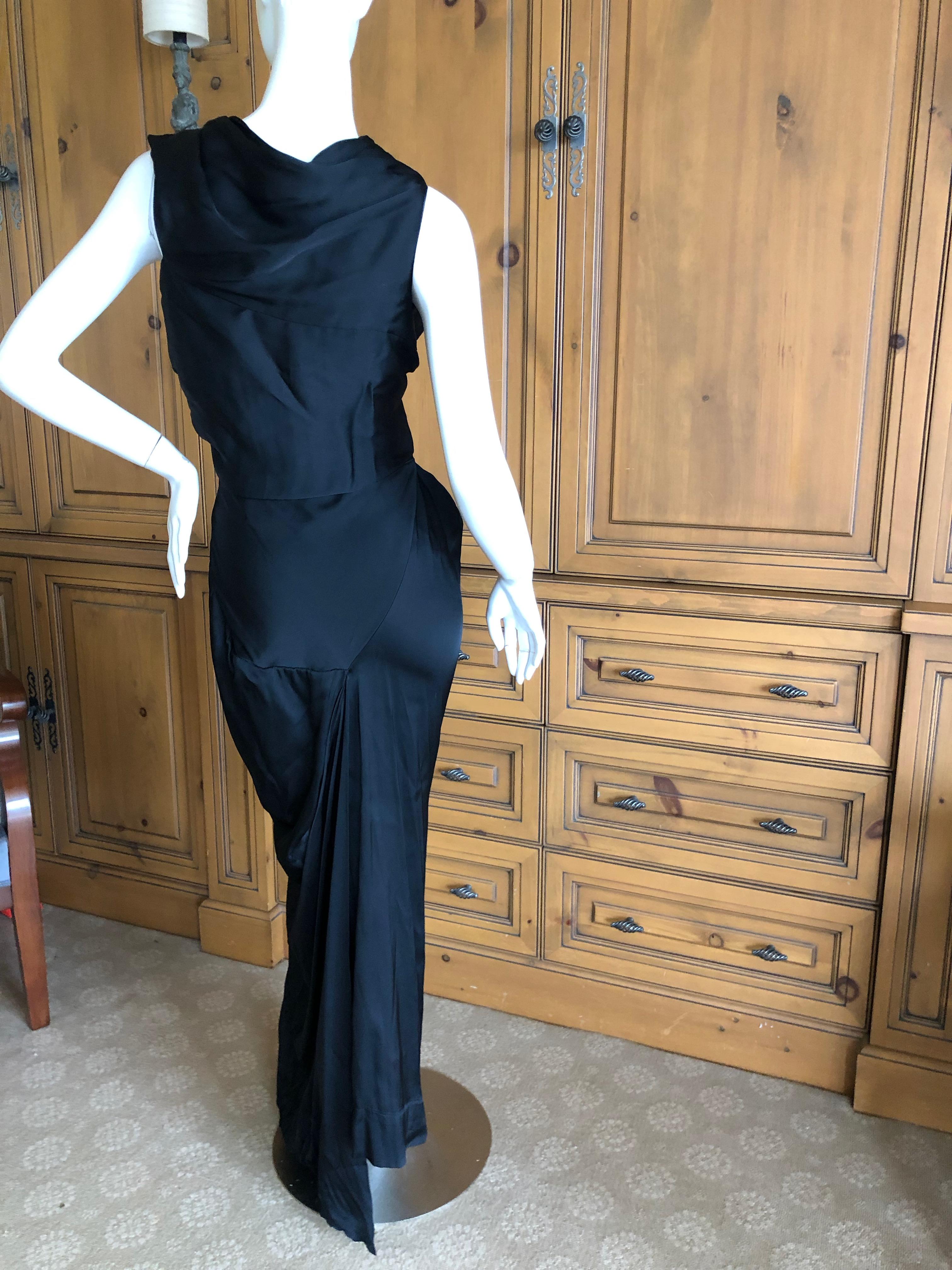Vivienne Westwood Gold Label Elegant Black Evening Dress with Built In Corset In Excellent Condition In Cloverdale, CA