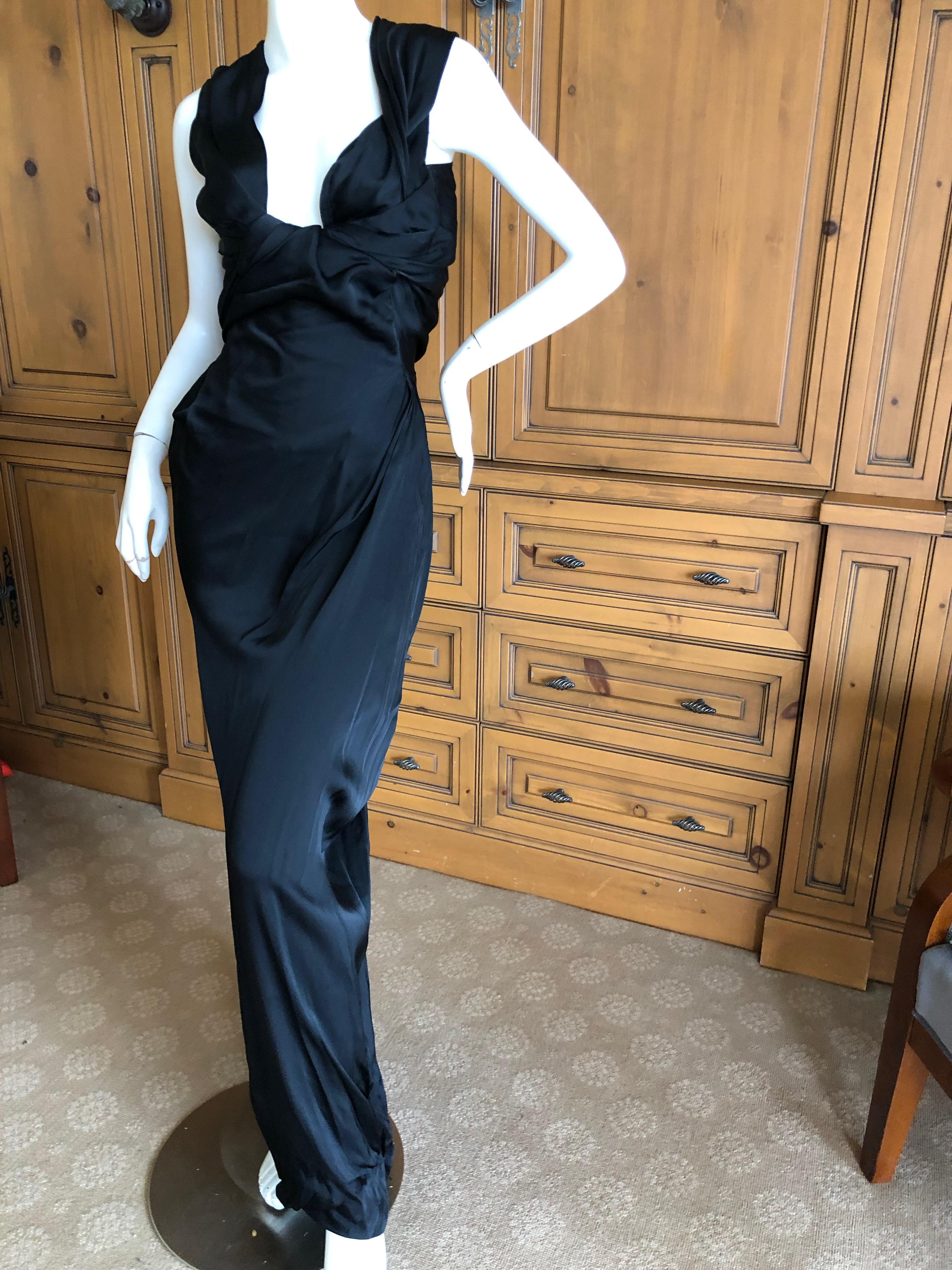 Vivienne Westwood Gold Label Elegant Black Evening Dress with Built In Corset 1