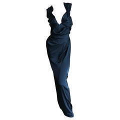 Vivienne Westwood Gold Label Elegant Black Evening Dress with Built In Corset