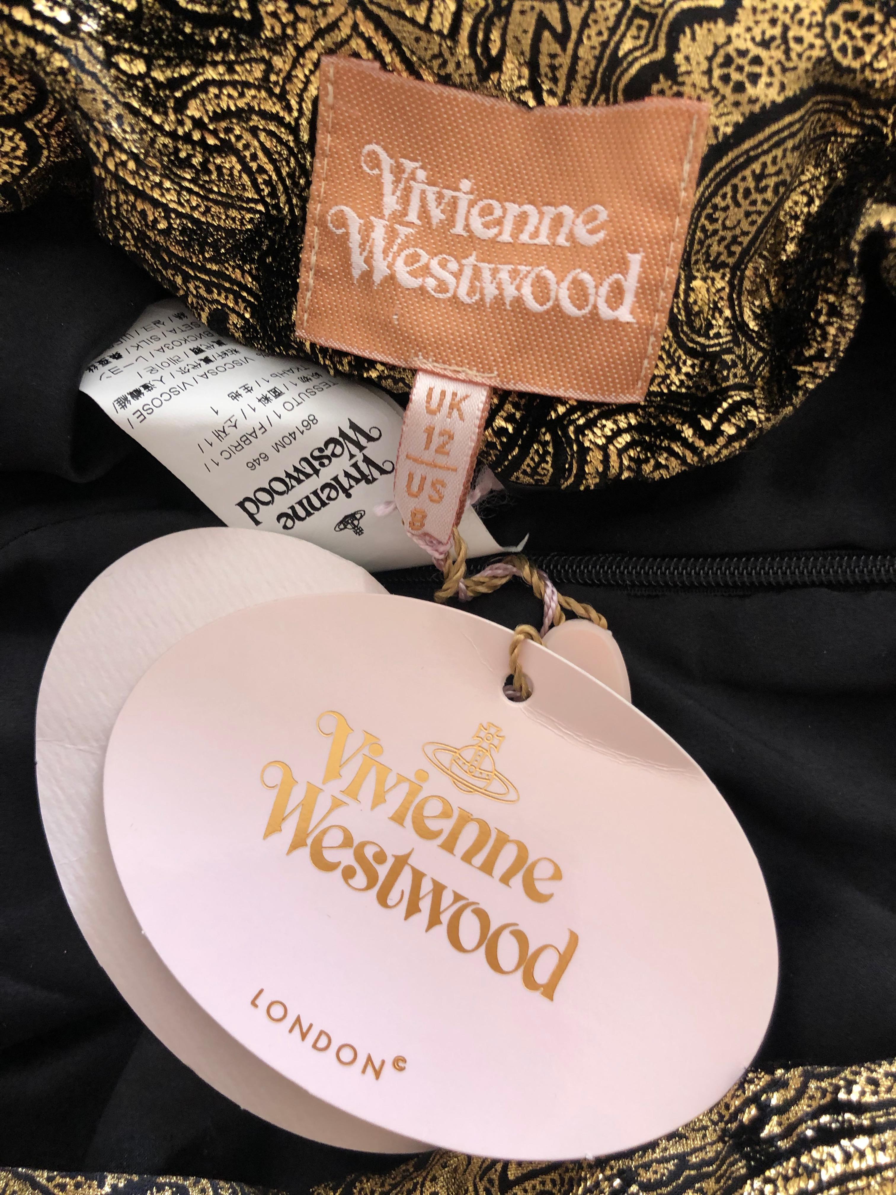 Vivienne Westwood Gold Label Gold Devore Velvet 