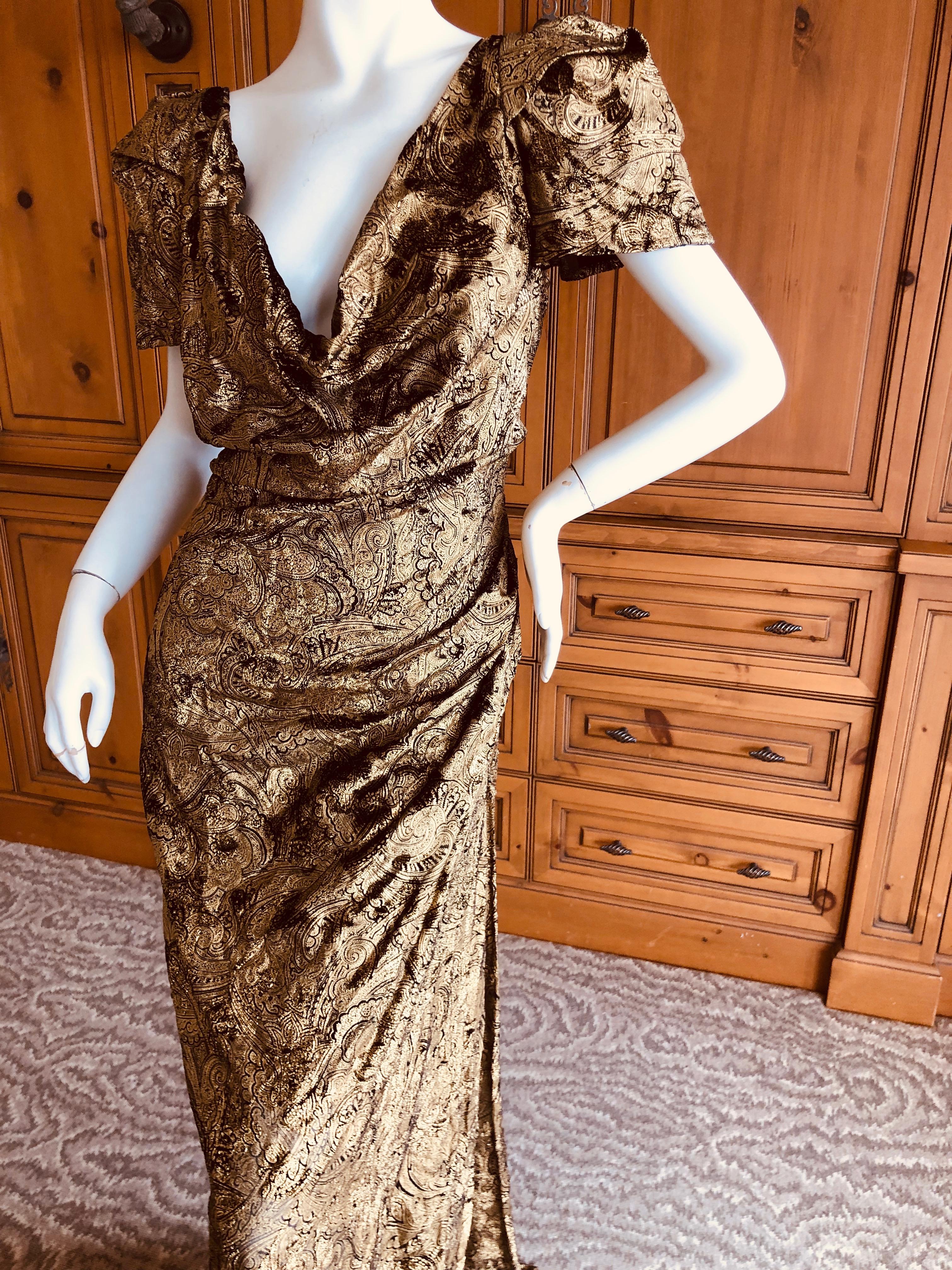 Brown Vivienne Westwood Gold Label Gold Devore Velvet 