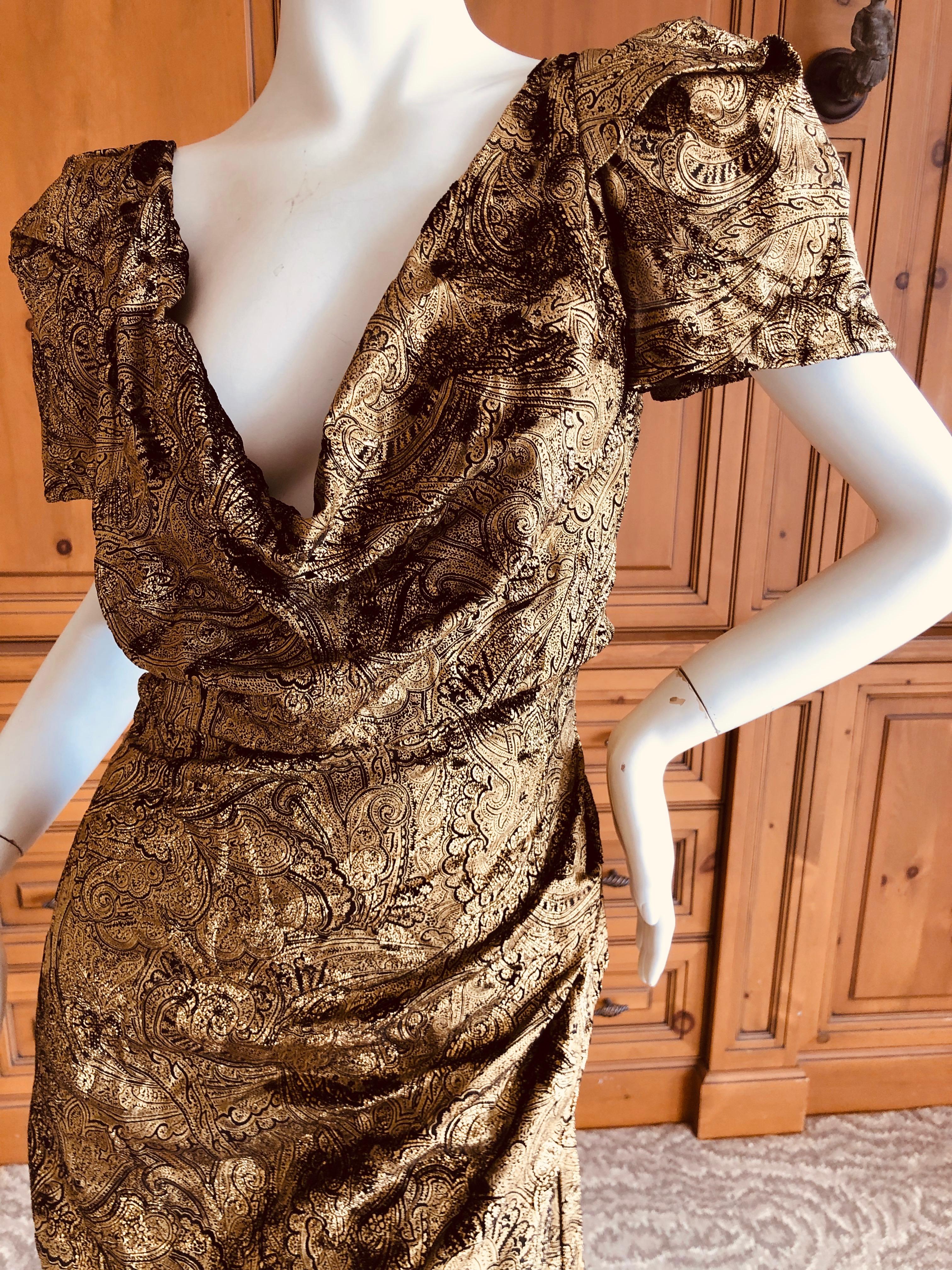 Vivienne Westwood Gold Label Gold Devore Velvet 