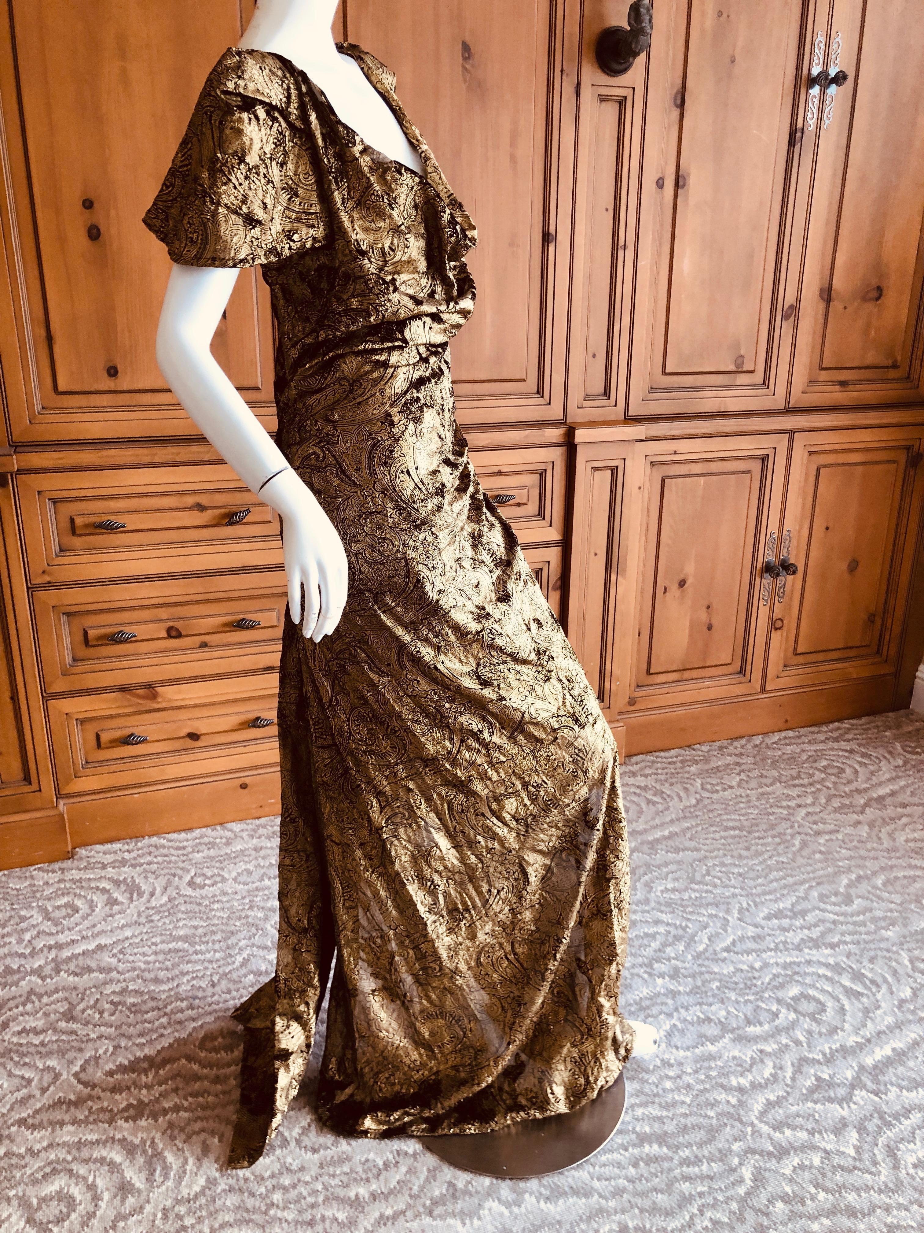 Women's Vivienne Westwood Gold Label Gold Devore Velvet 