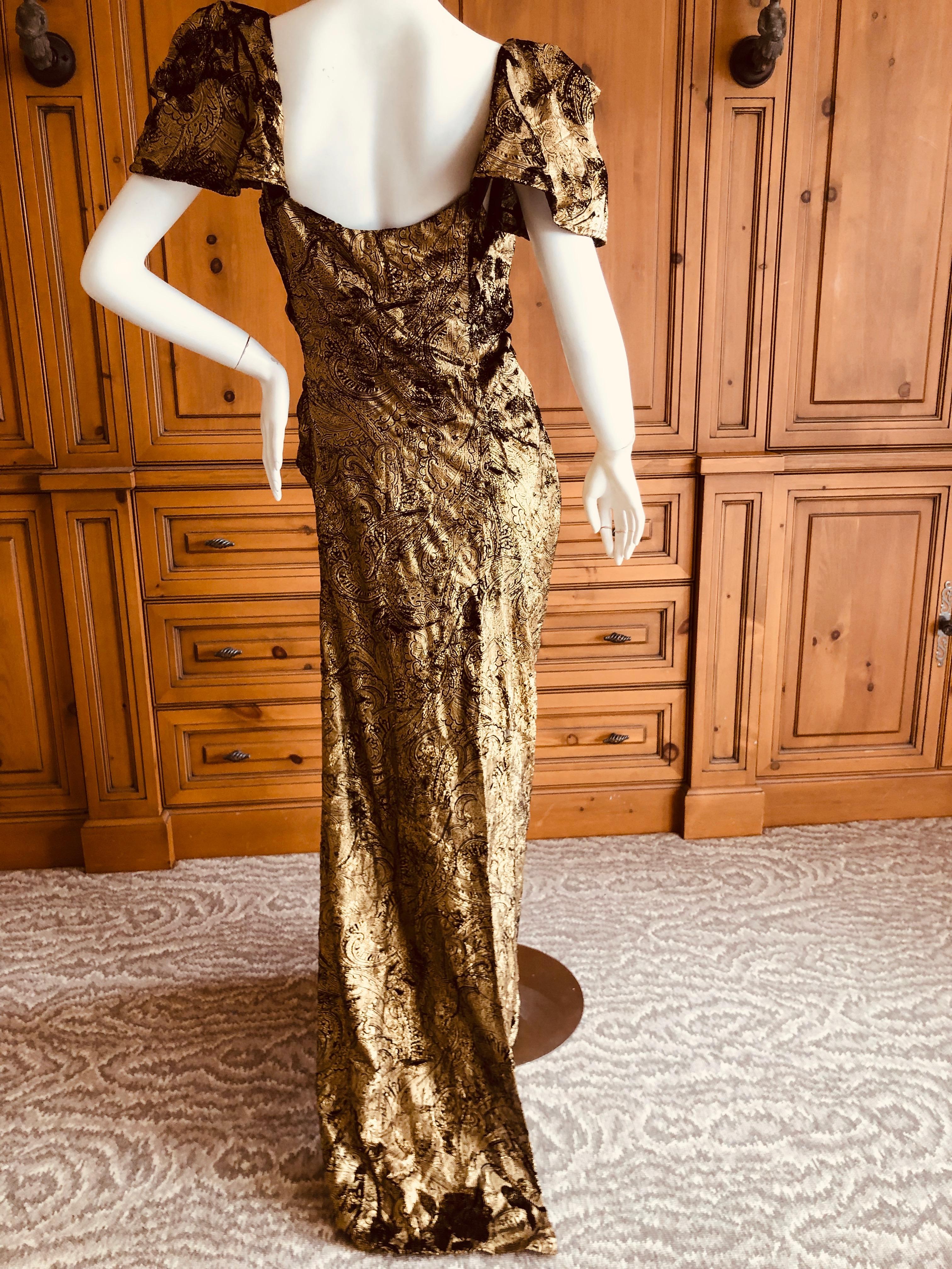 Vivienne Westwood Gold Label Gold Devore Velvet 