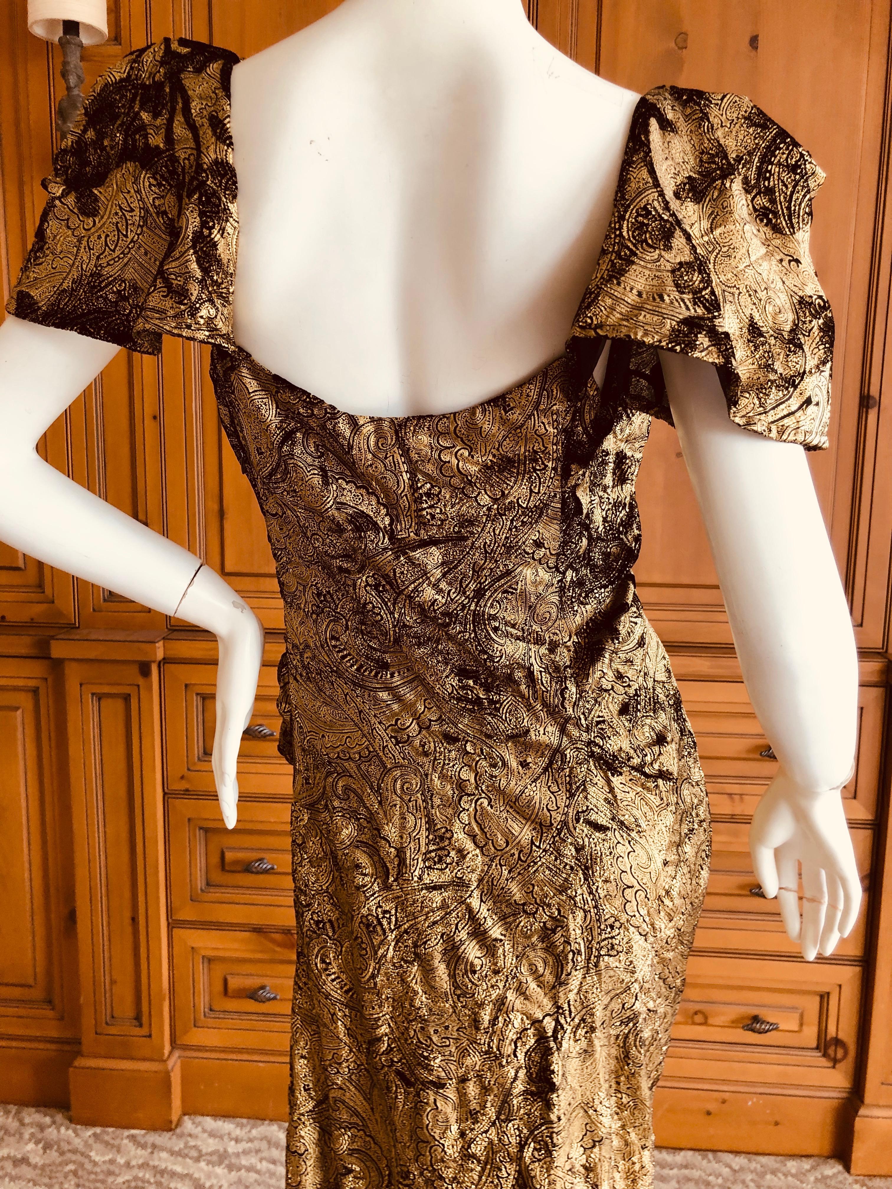 Vivienne Westwood Gold Label Gold Devore Velvet 