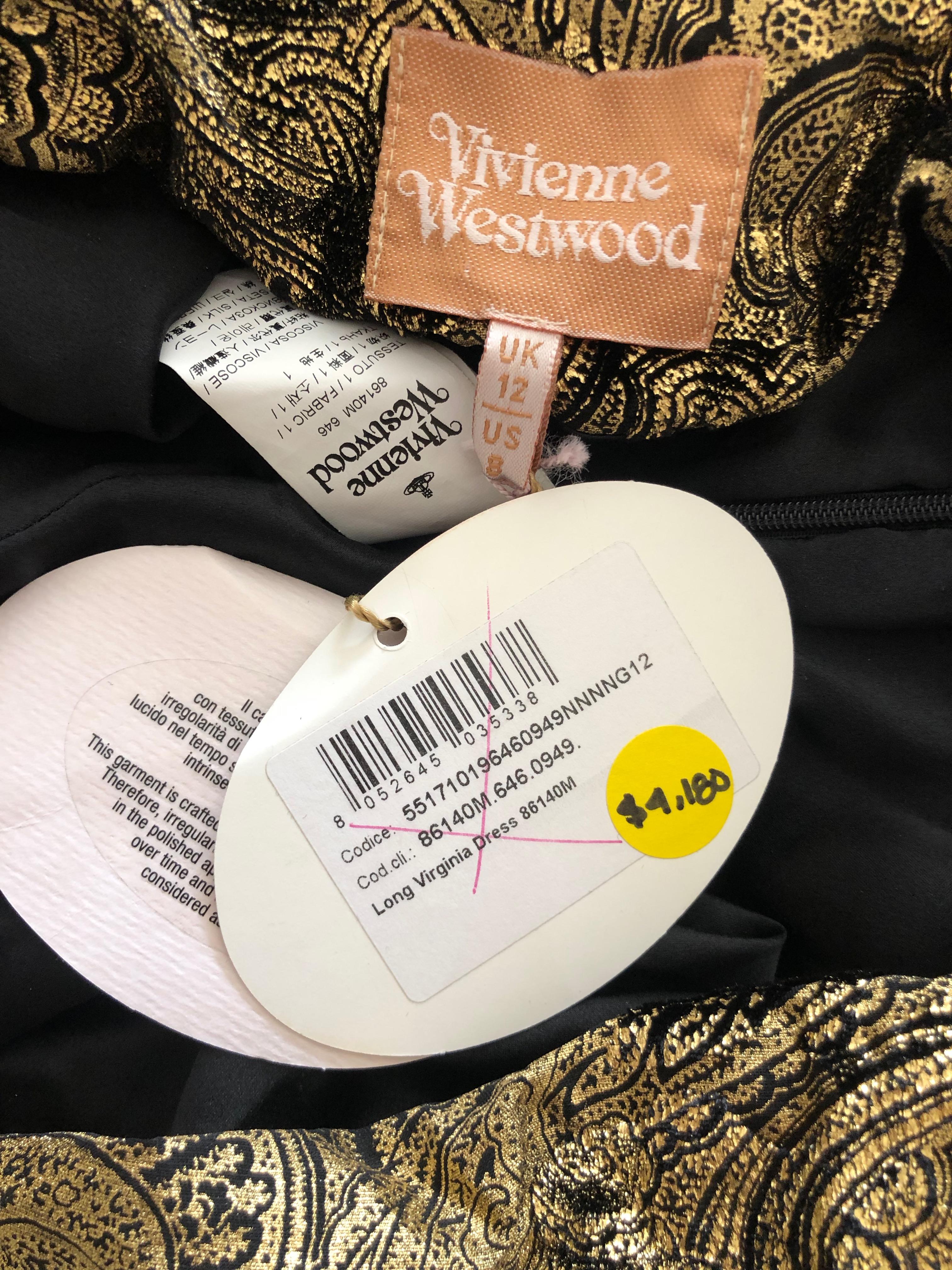 Vivienne Westwood Gold Label Gold Devore Velvet 