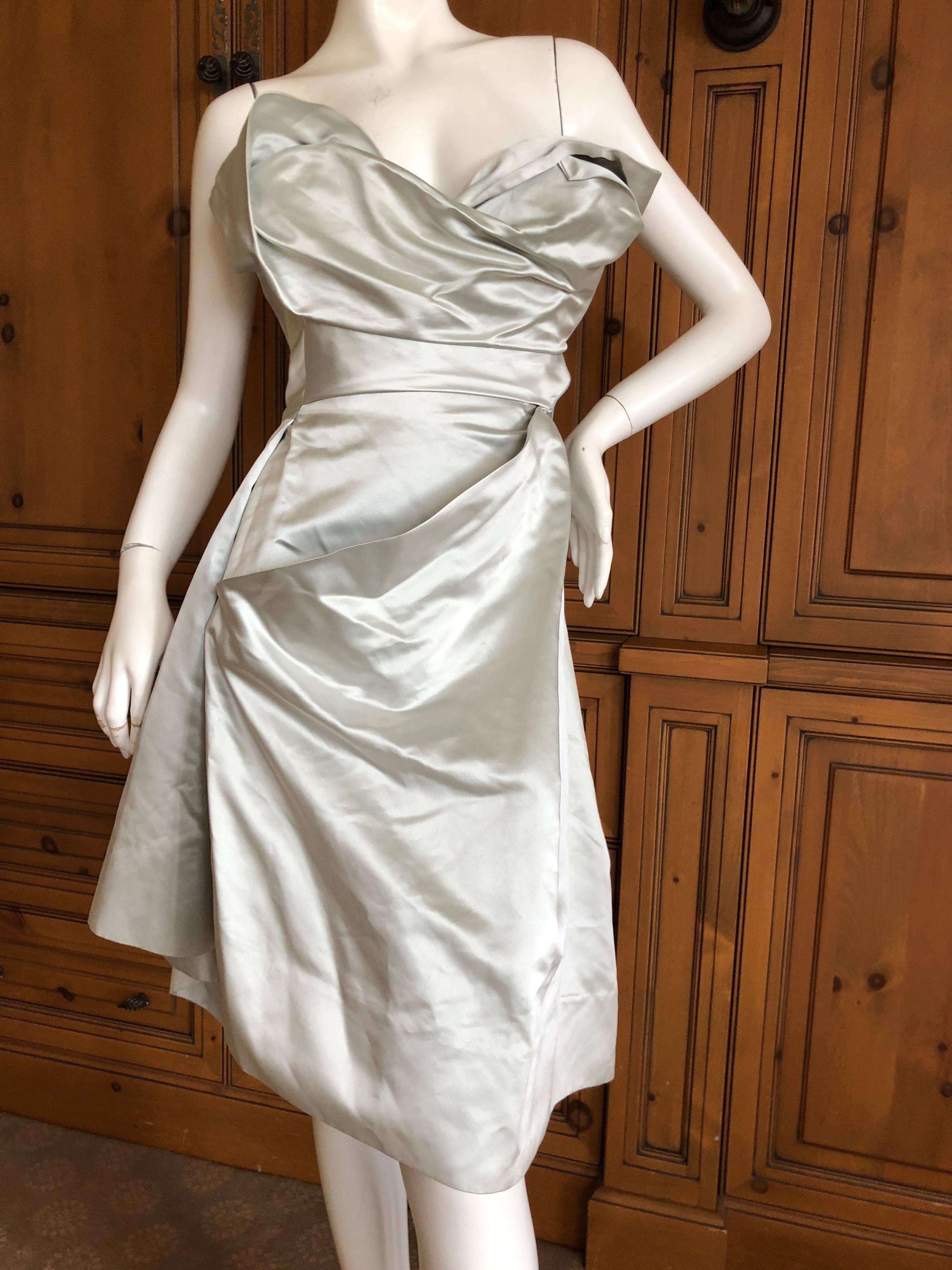 Women's Vivienne Westwood Gold Label Silk Corseted Strapless Cocotte Dress