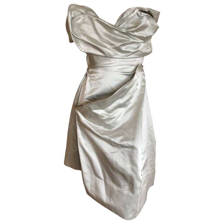 Vivienne Westwood Gold Label Silk Corseted Strapless Cocotte Dress Vivienne Westwood Gold Label Silk Corseted Strapless Cocotte Dress